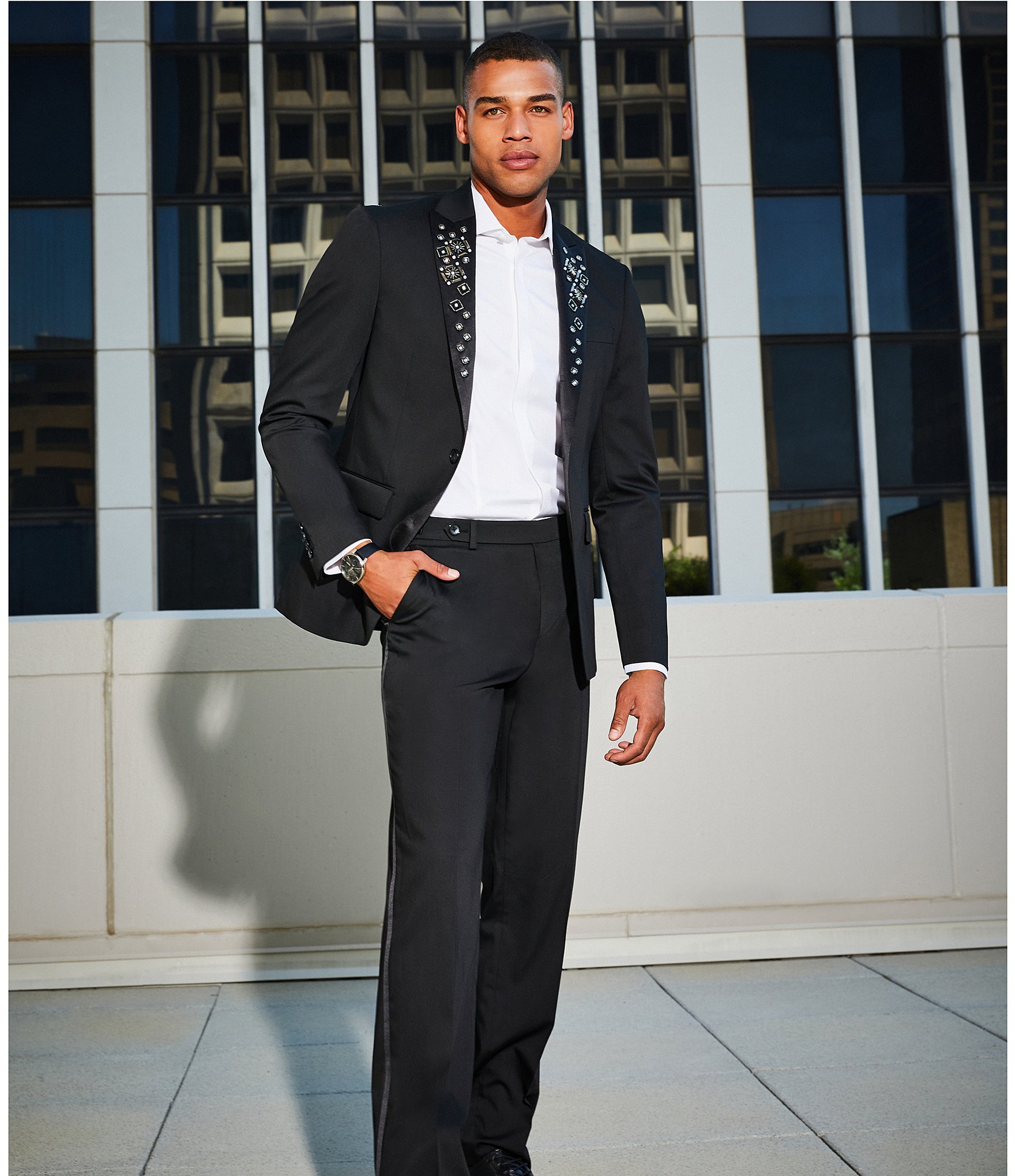 Murano The Holiday Edit Collection Alex Slim Fit Suit Separates Tux Pants