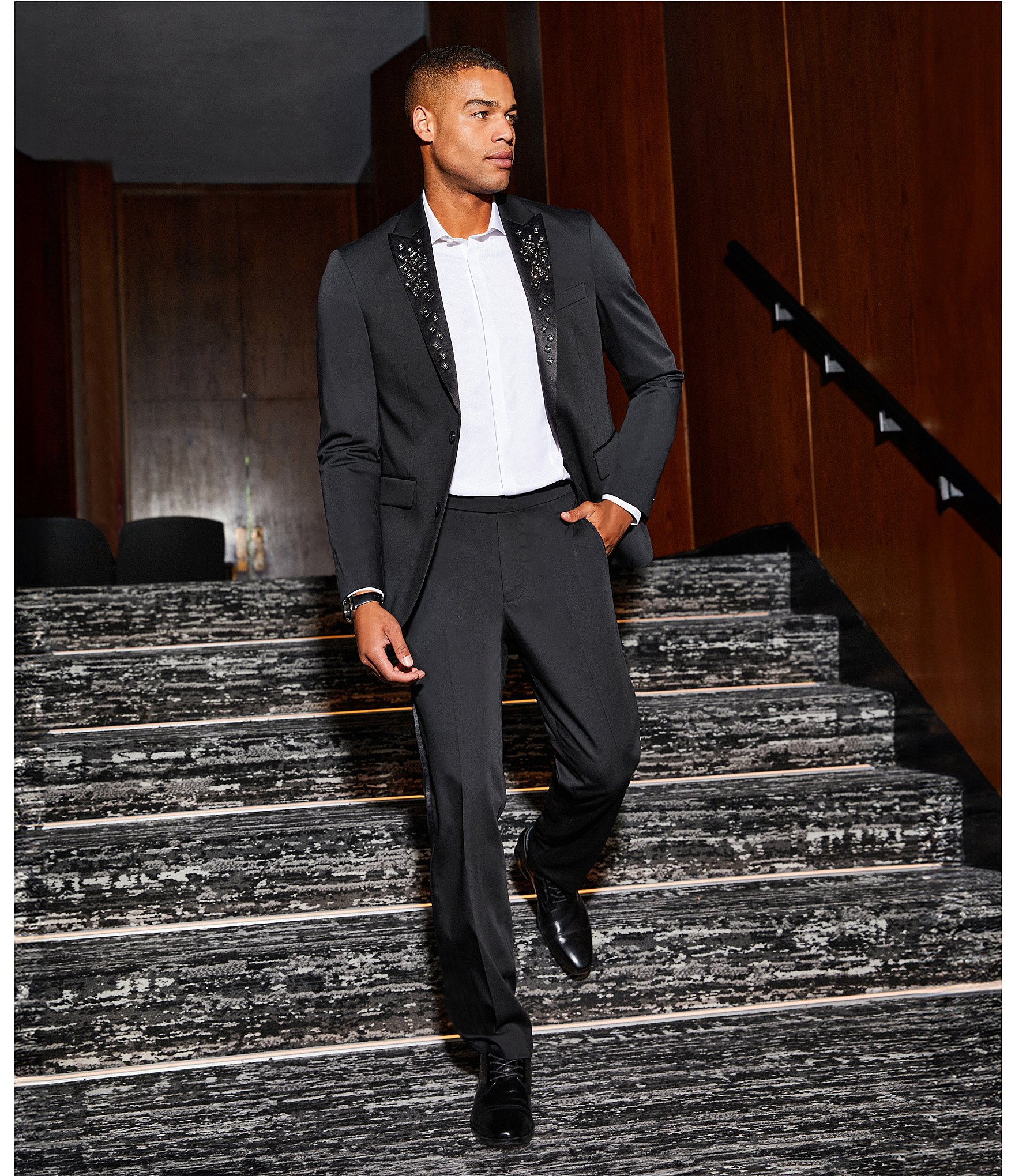 Murano The Holiday Edit Collection Alex Slim Fit Suit Separates Tux Pants