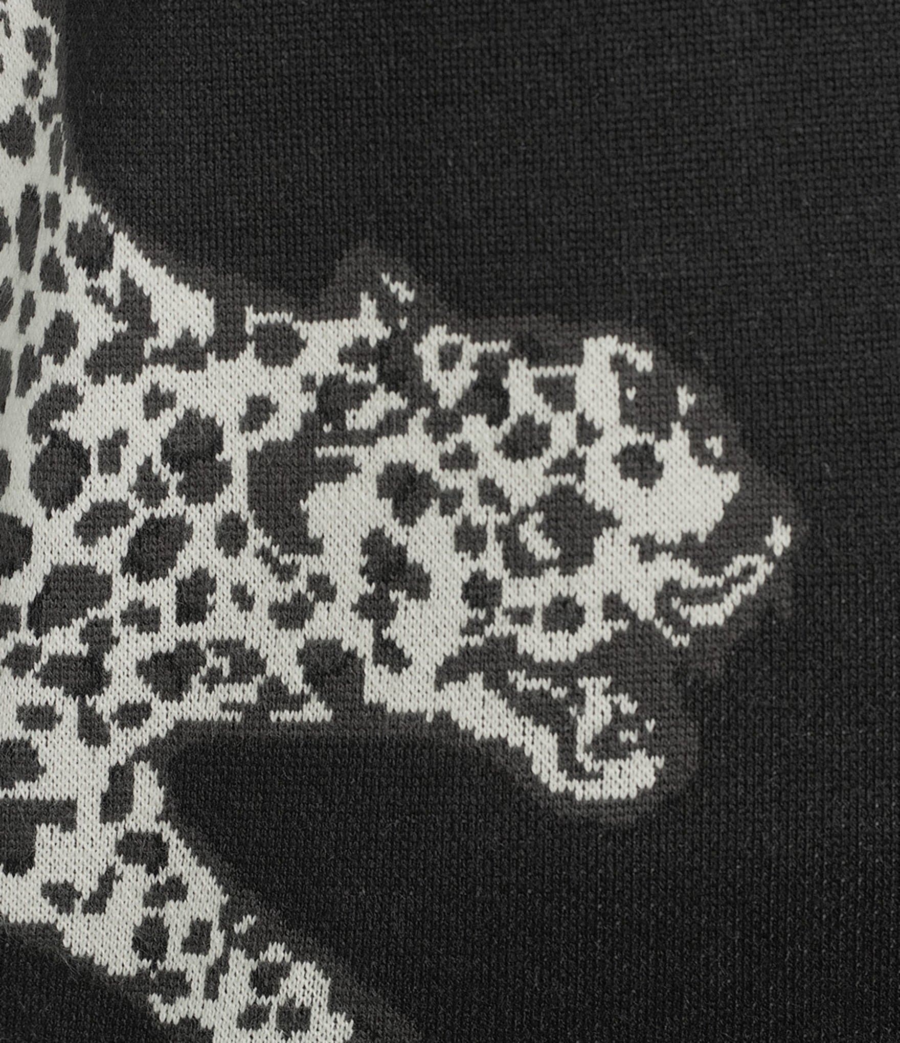 Murano The Holiday Edit Collection Leopard Jacquard Crew Neck Sweater