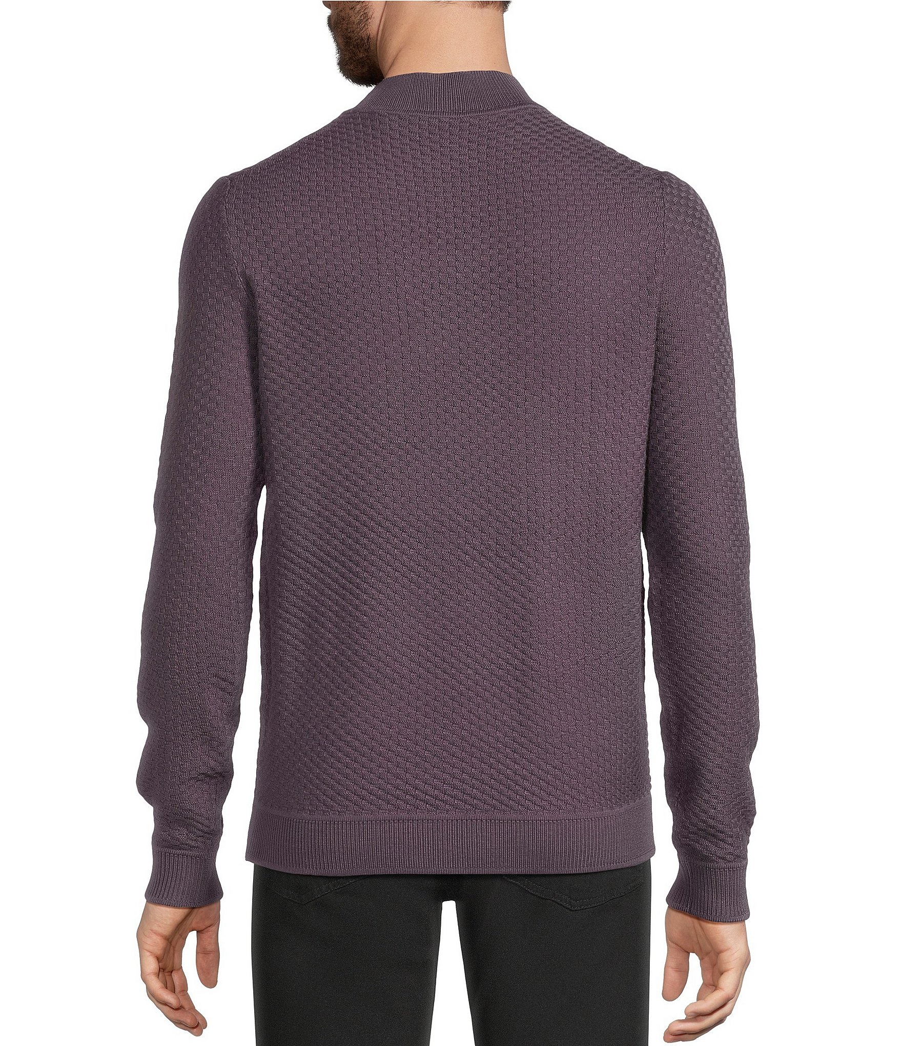 Murano The Holiday Edit Collection Mock Neck Textured Sweater