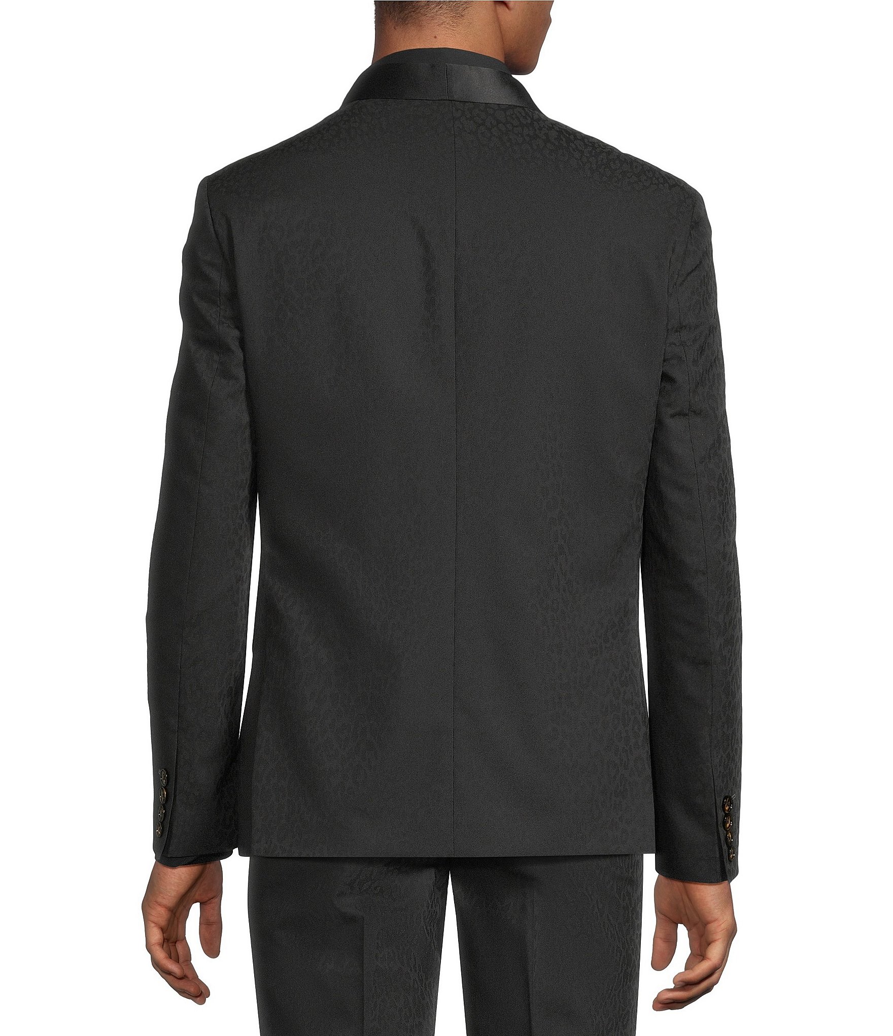 Murano The Holiday Edit Collection Slim Fit Leopard Print Suit Separates Jacket