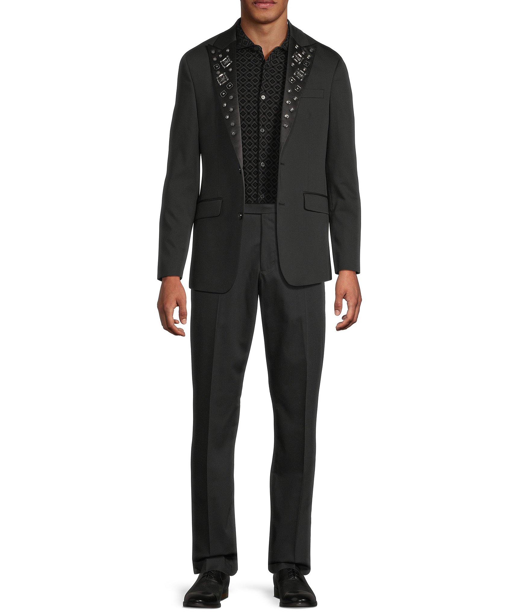 Murano The Holiday Edit Collection Slim Fit Suit Separates Jeweled Peak Jacket