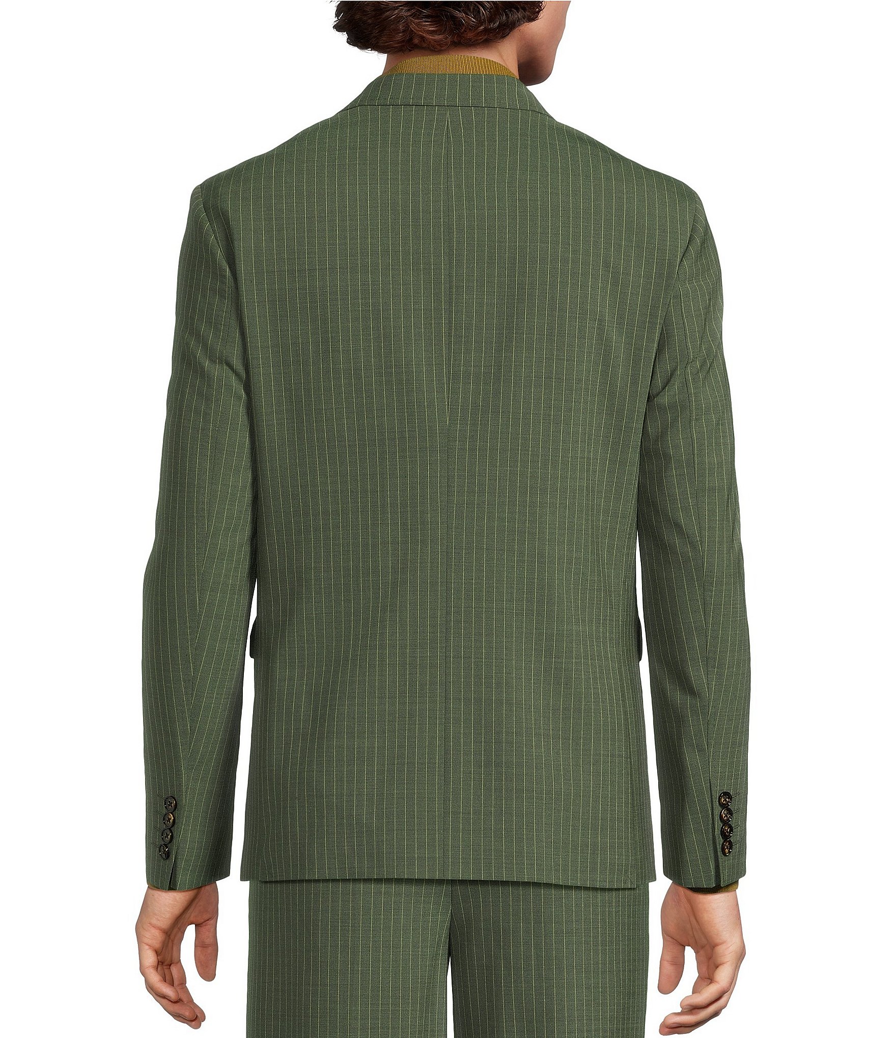 Murano The Legend Collection Coordinating Slim Fit Pinstripe Suit Separates Jacket