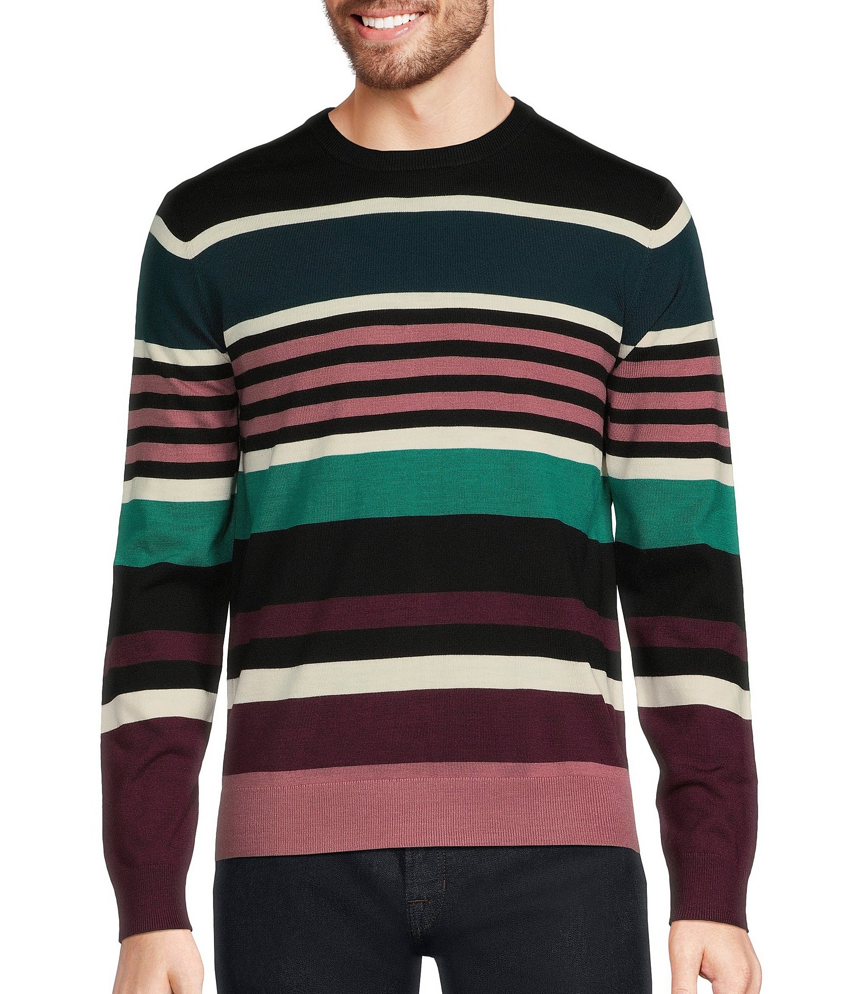 Murano Tigers of Tokyo Collection Stripe Sweater | Dillard's