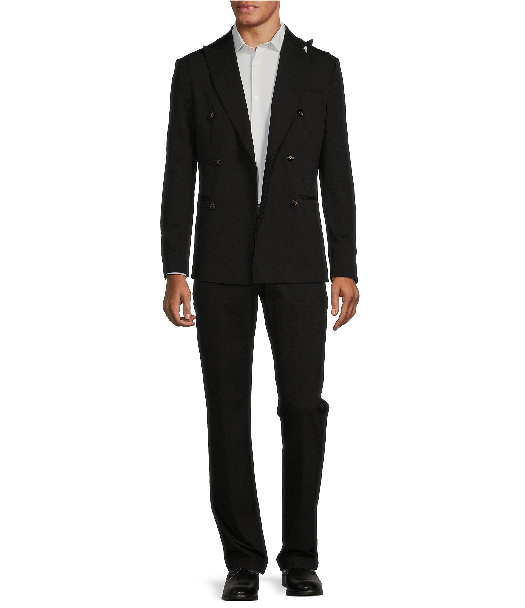 Murano Wanderin West Collection Slim-Fit Double-Breasted Knit Suit Separates Jacket