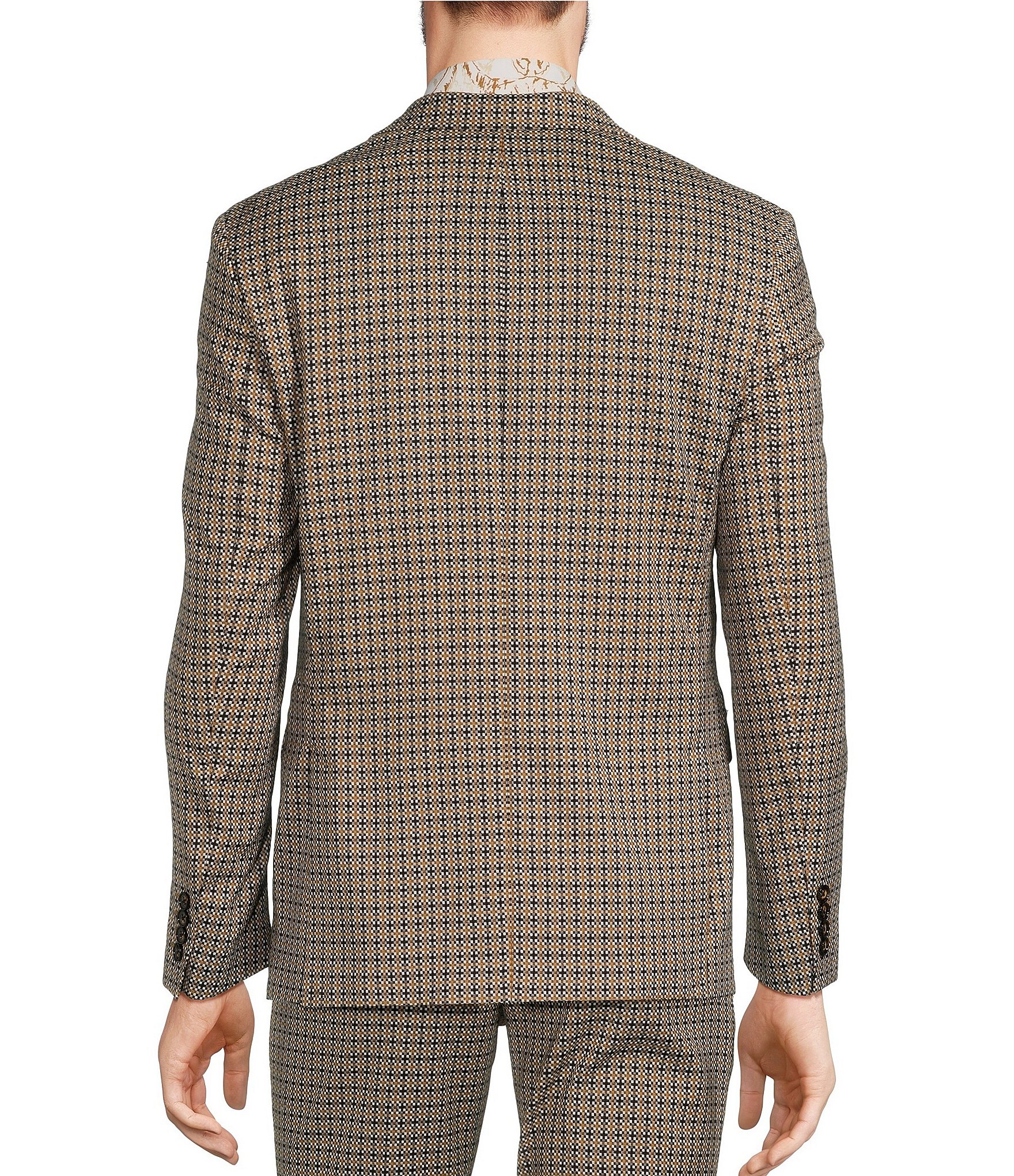 Murano Wanderin West Collection Slim Fit Geometric Jacquard Suit Separates Jacket