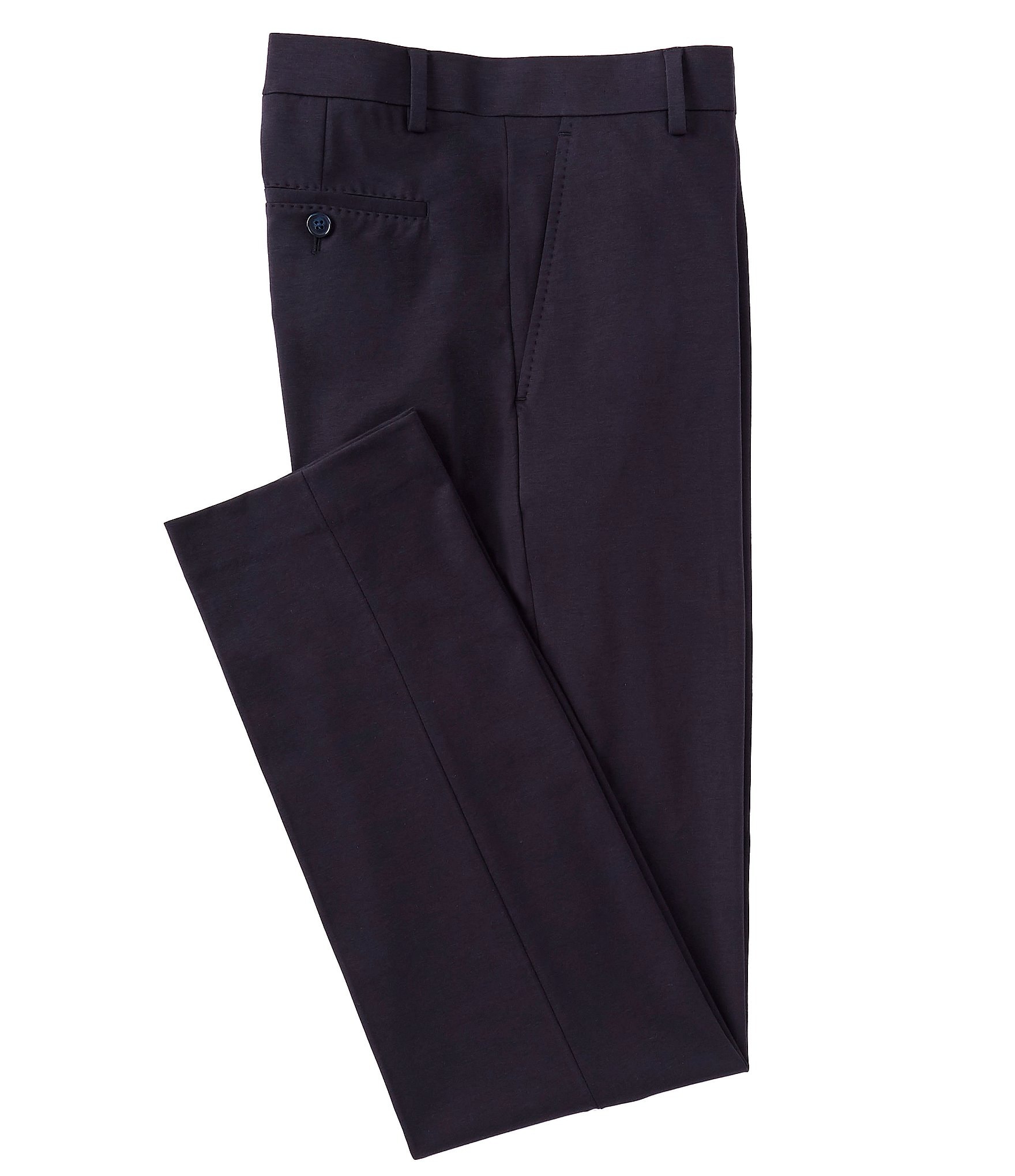 Murano Wardrobe Essentials Alex Slim-Fit Flat-Front Knit Suit Separates ...
