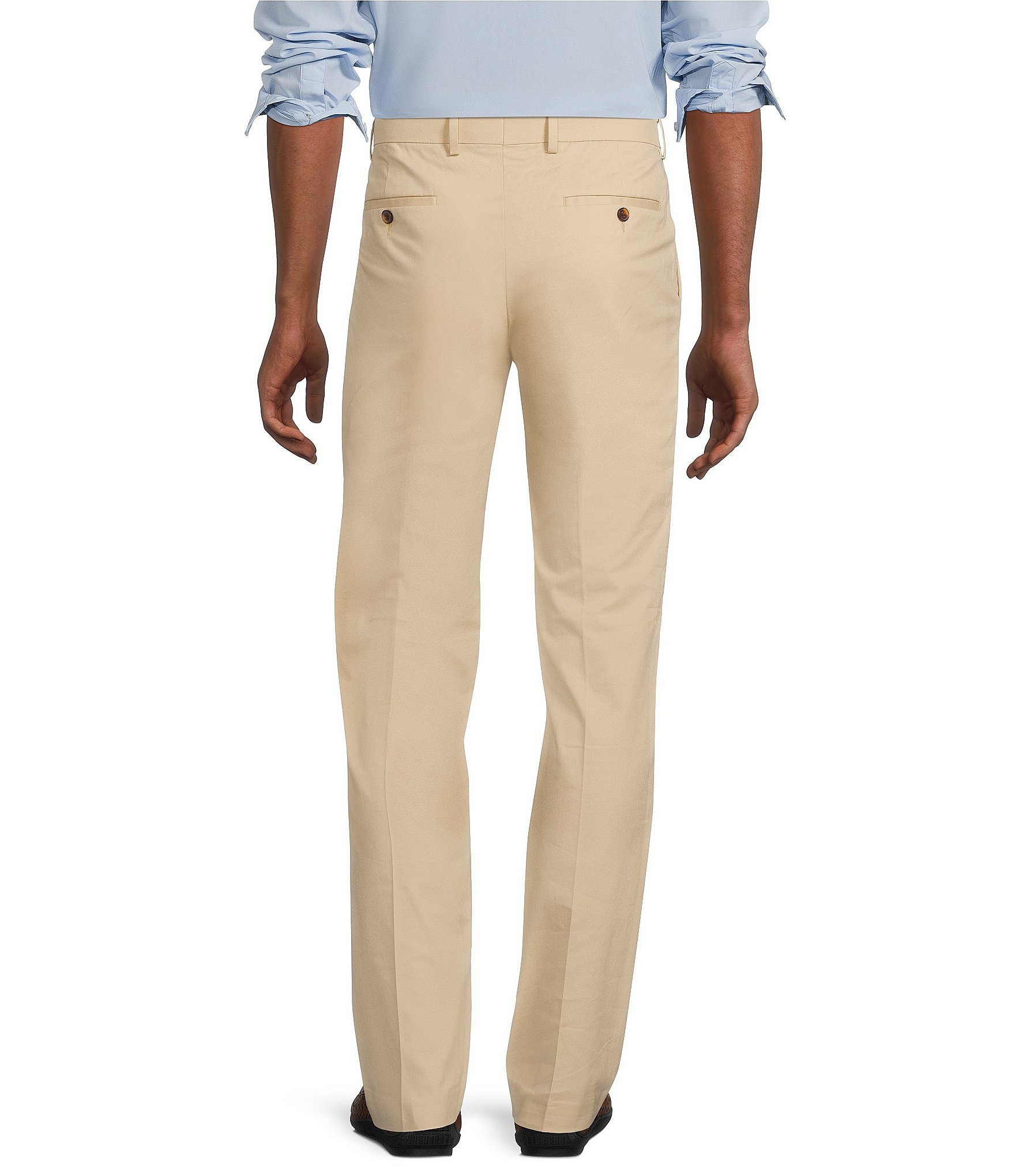 Murano Wardrobe Essentials Alex Slim Fit Flat Front Washed Stretch Chino Pants