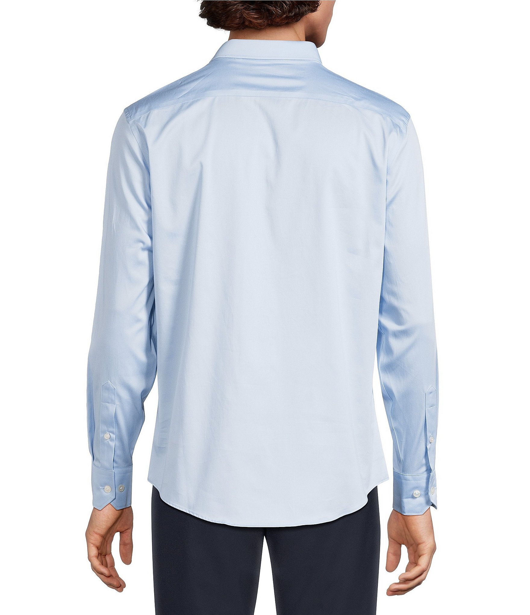 Murano Wardrobe Essentials Classic Fit Solid Long Sleeve Woven Shirt