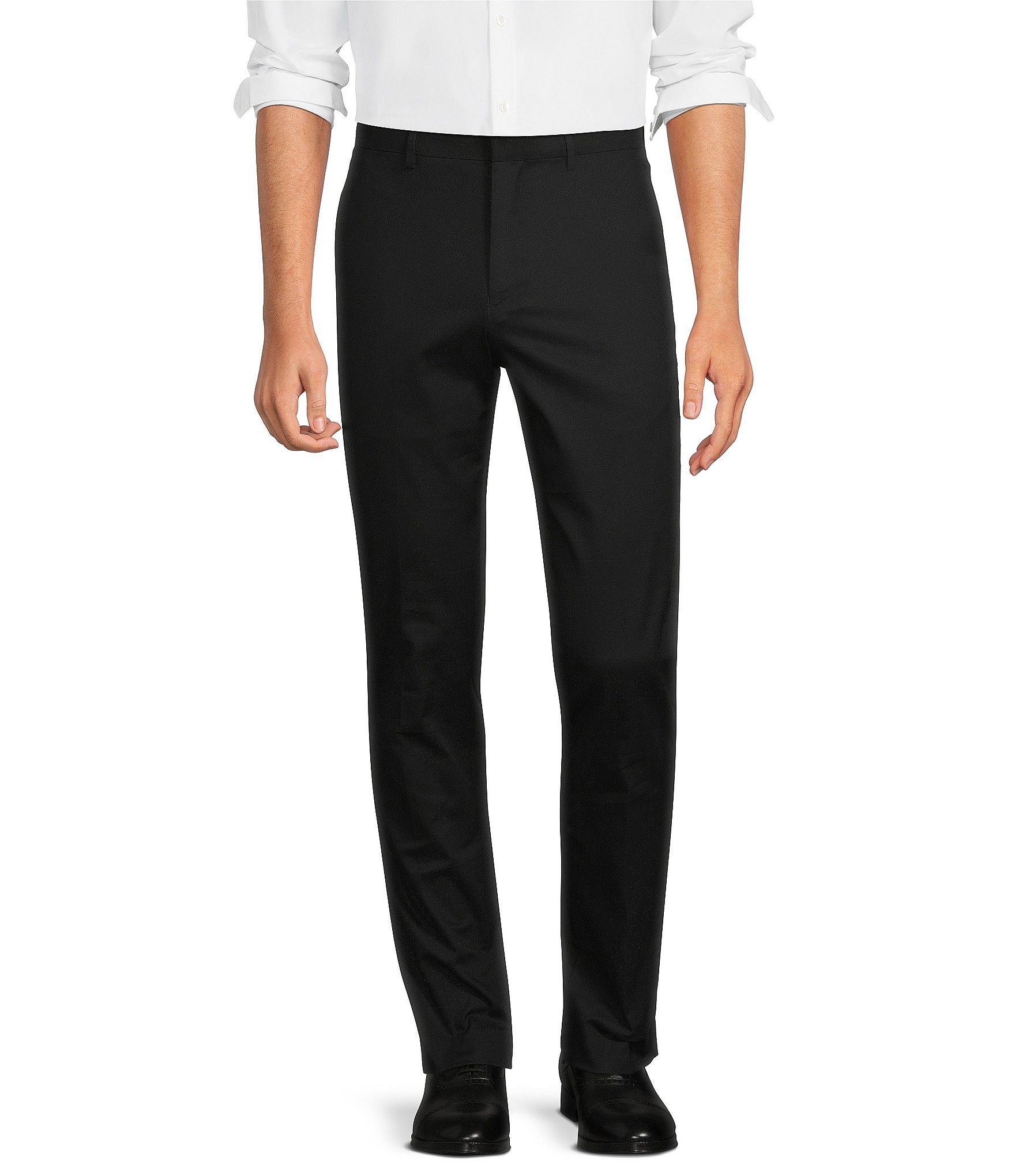 Murano Wardrobe Essentials Evan Extra Slim Fit Flat Front Tapered Leg Chino Dress Pants