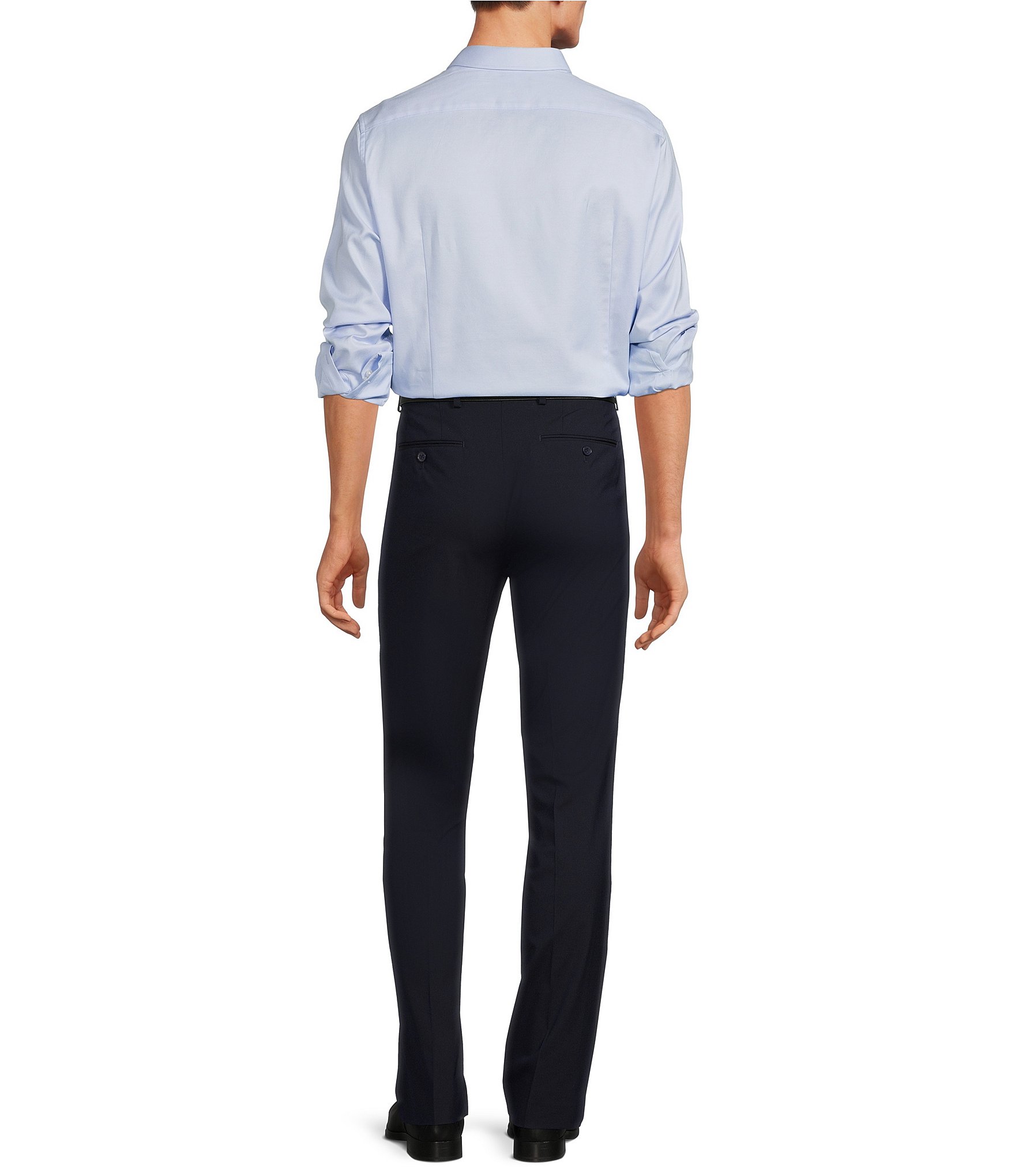 Murano Wardrobe Essentials Slim-Fit Textured Spread-Collar Woven Sportshirt