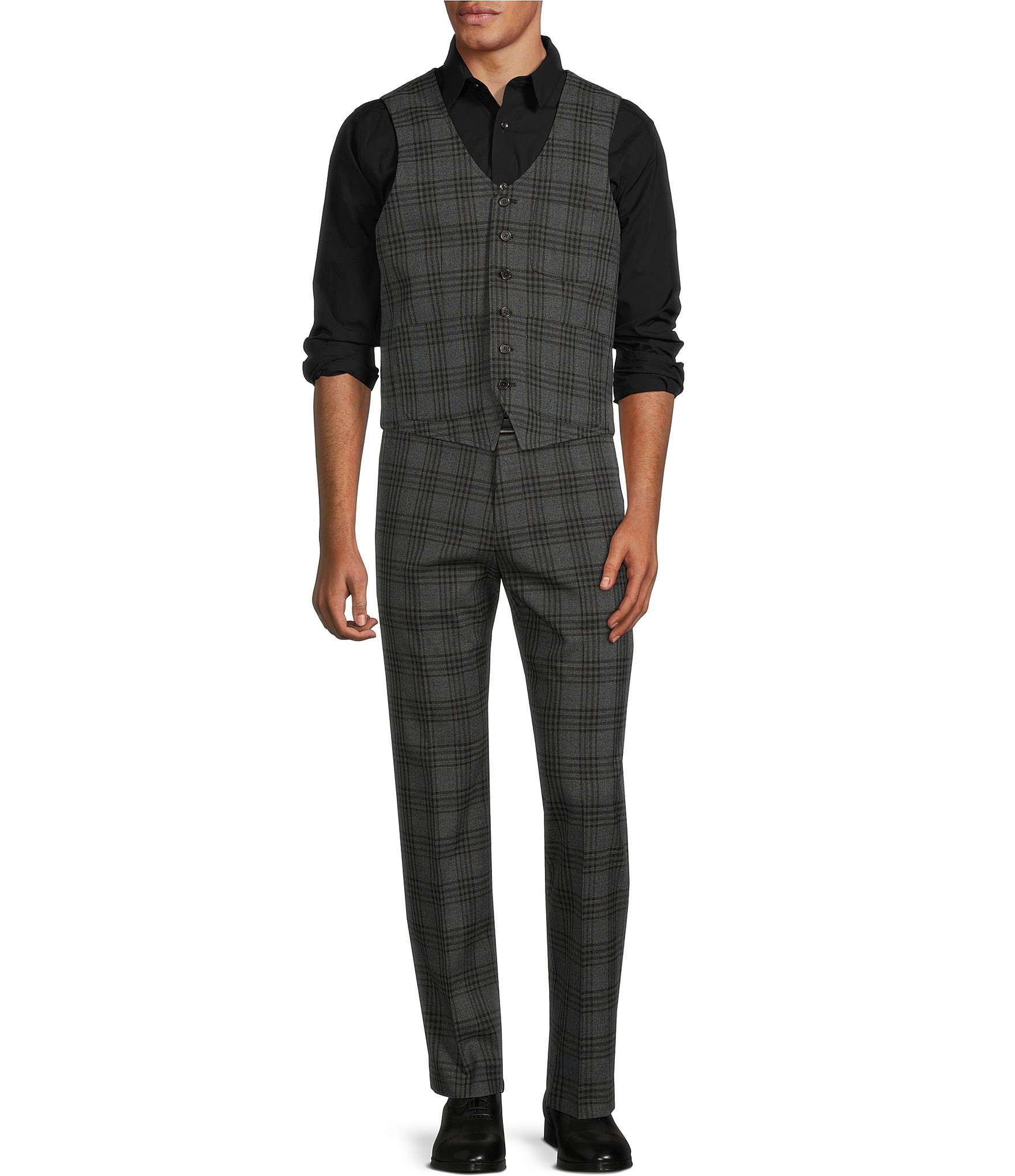 Murano Wardrobe Essentials Classic-Fit Solid Long-Sleeve Woven Shirt