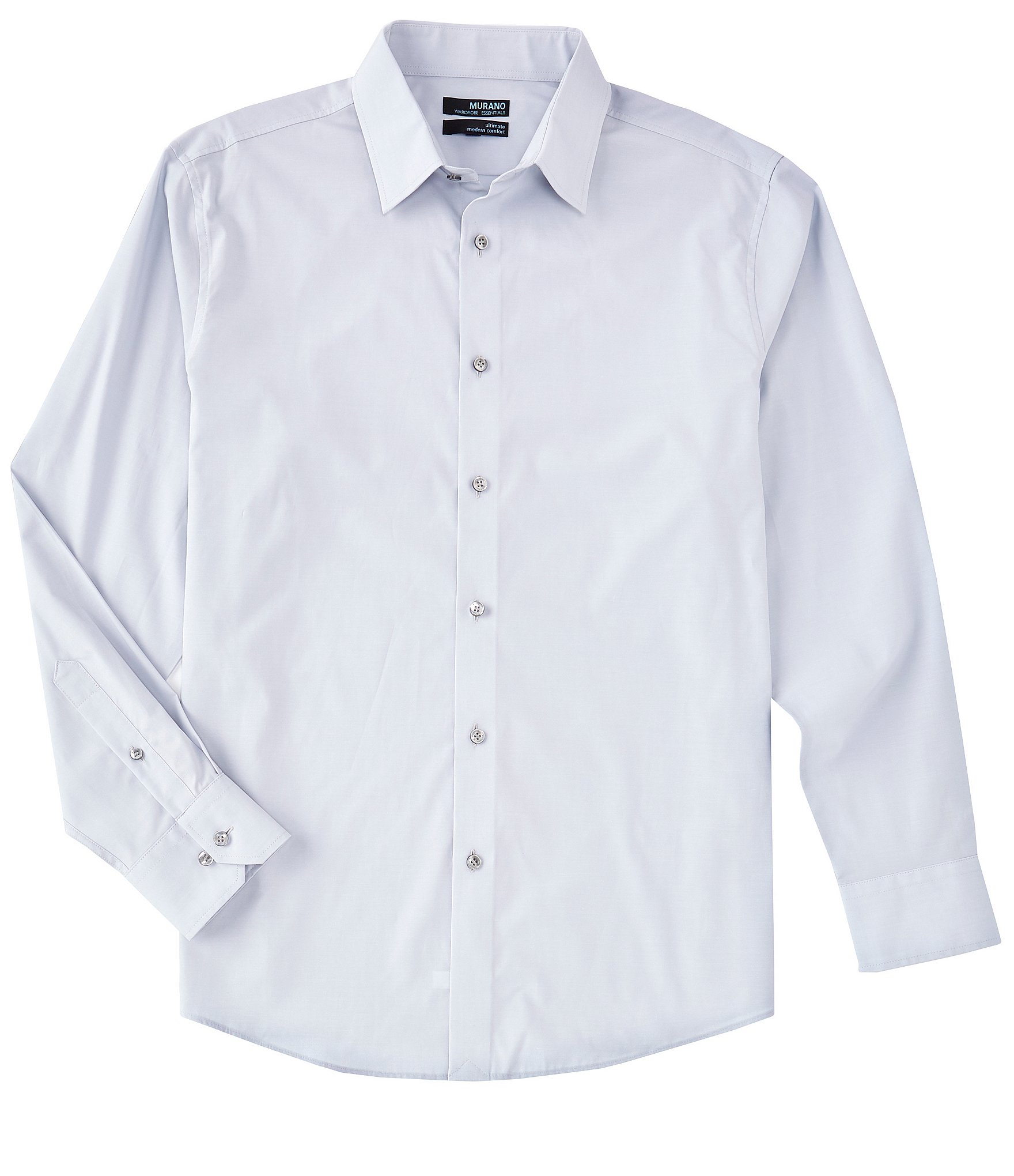 Murano Wardrobe Essentials Classic-Fit Solid Long-Sleeve Woven Shirt