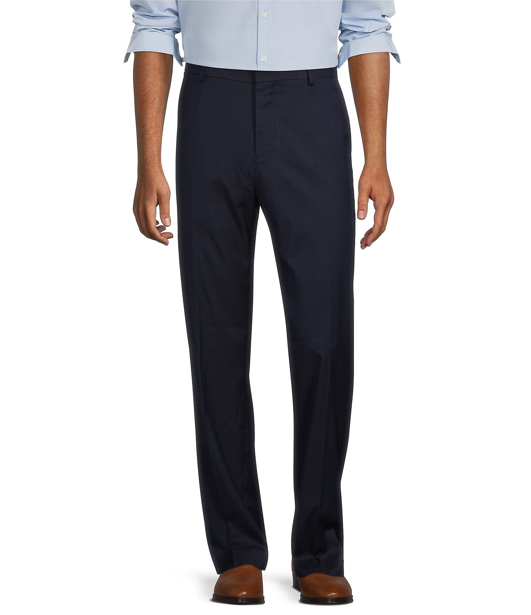 Murano Wardrobe Essentials Zac Classic-Fit Suit Separates Flat-Front Dress Pants