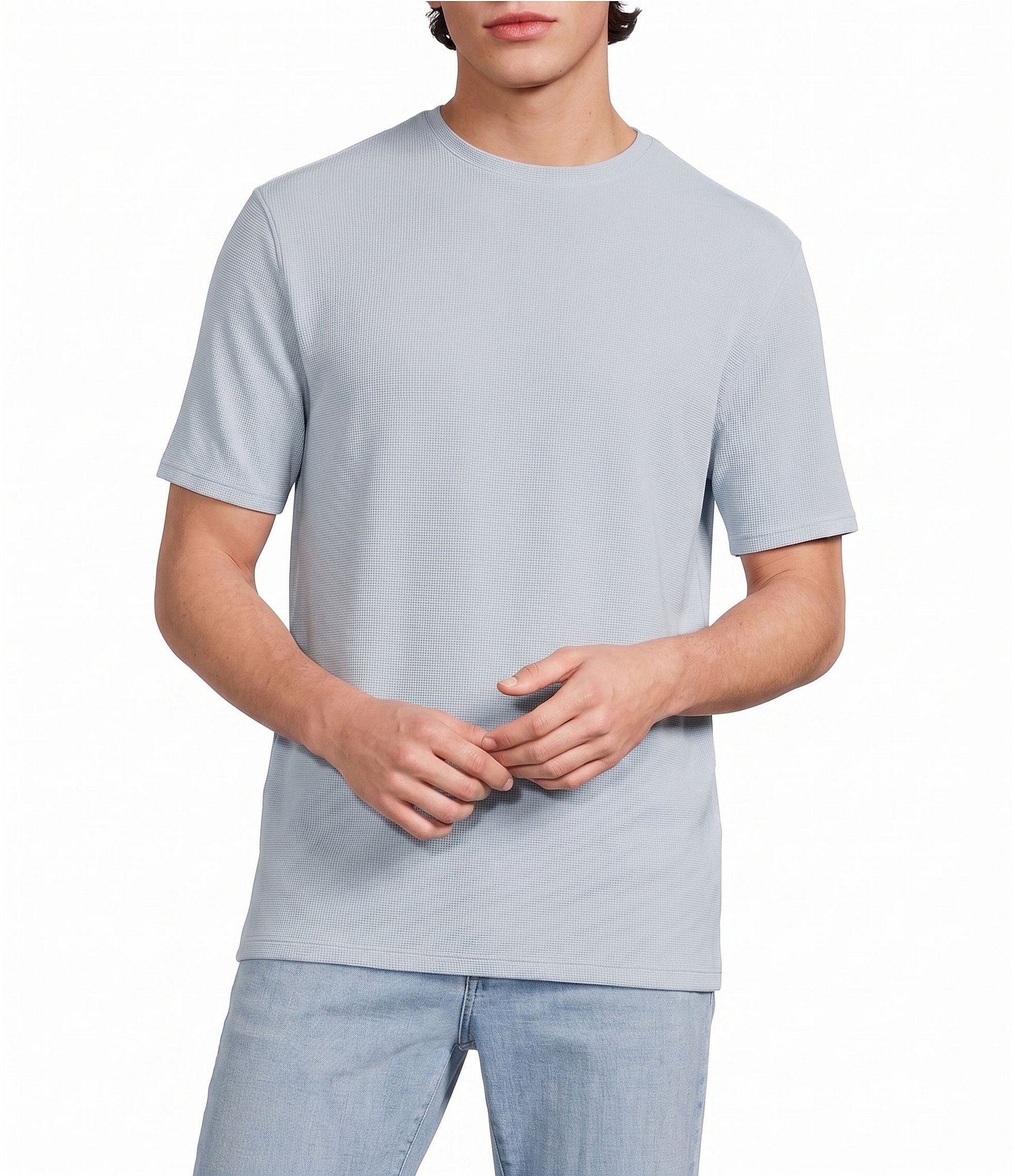 Murano Weekend Edit Short Sleeve Waffle Crew
