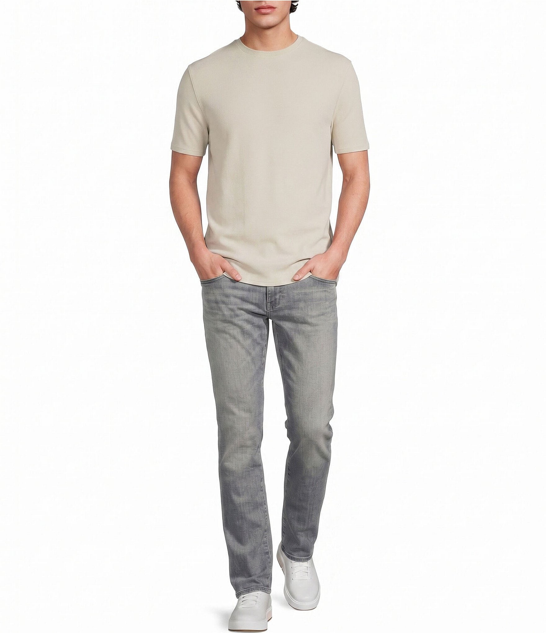 Murano Weekend Edit Short Sleeve Waffle Crew