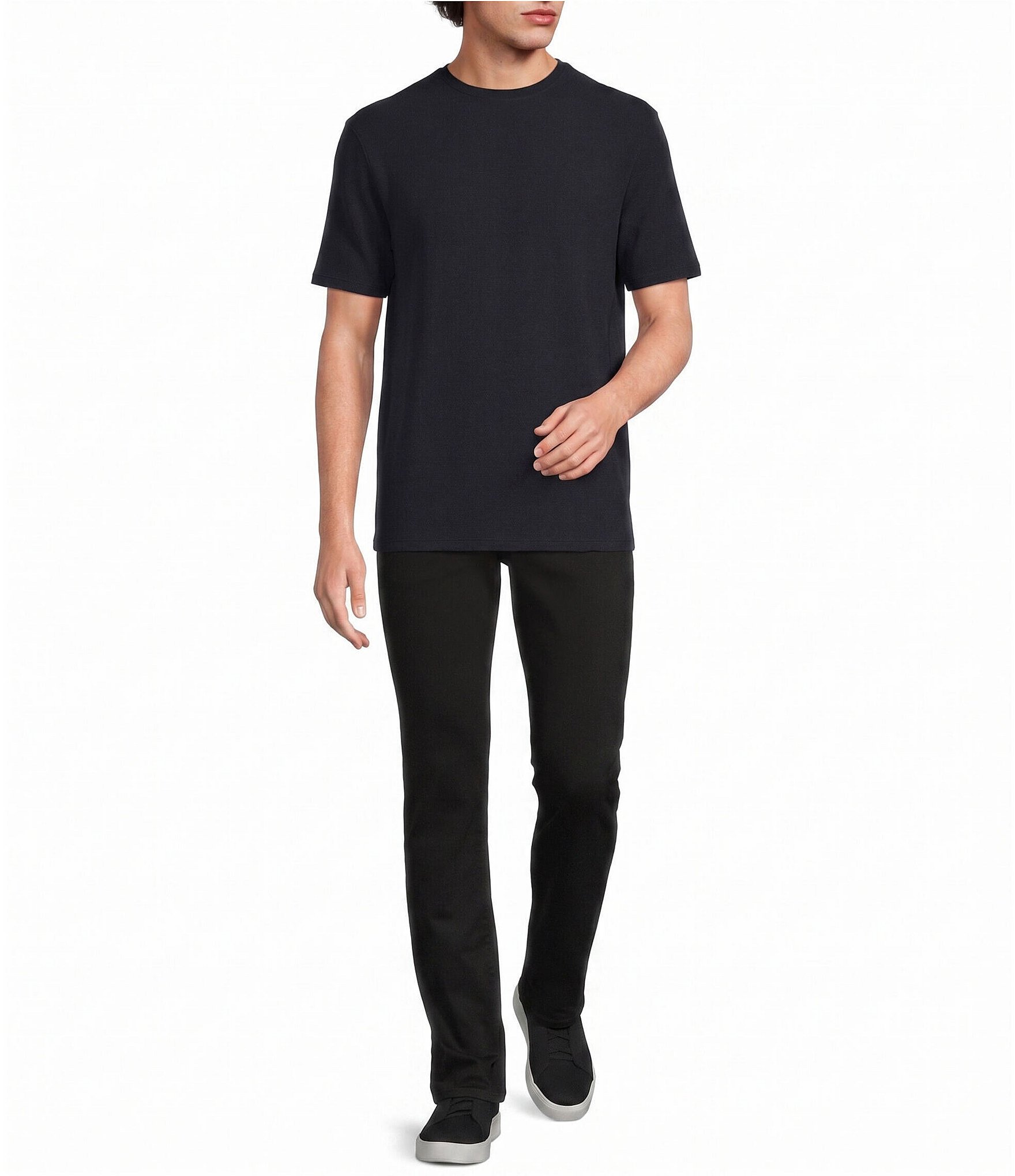 Murano Weekend Edit Short Sleeve Waffle Crew