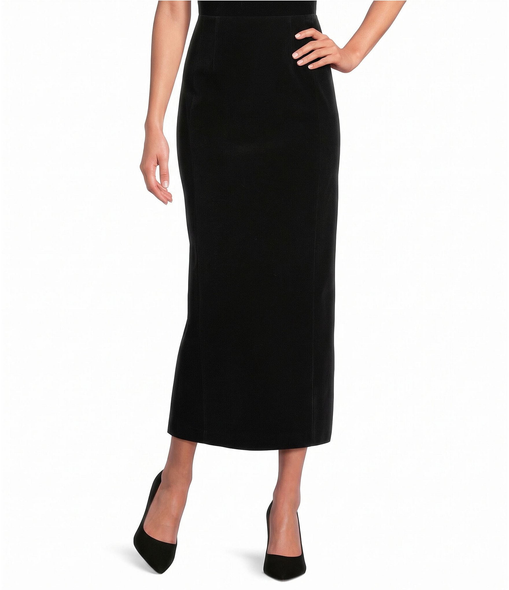 Muse by Marchesa Arden Velvet Maxi Skirt