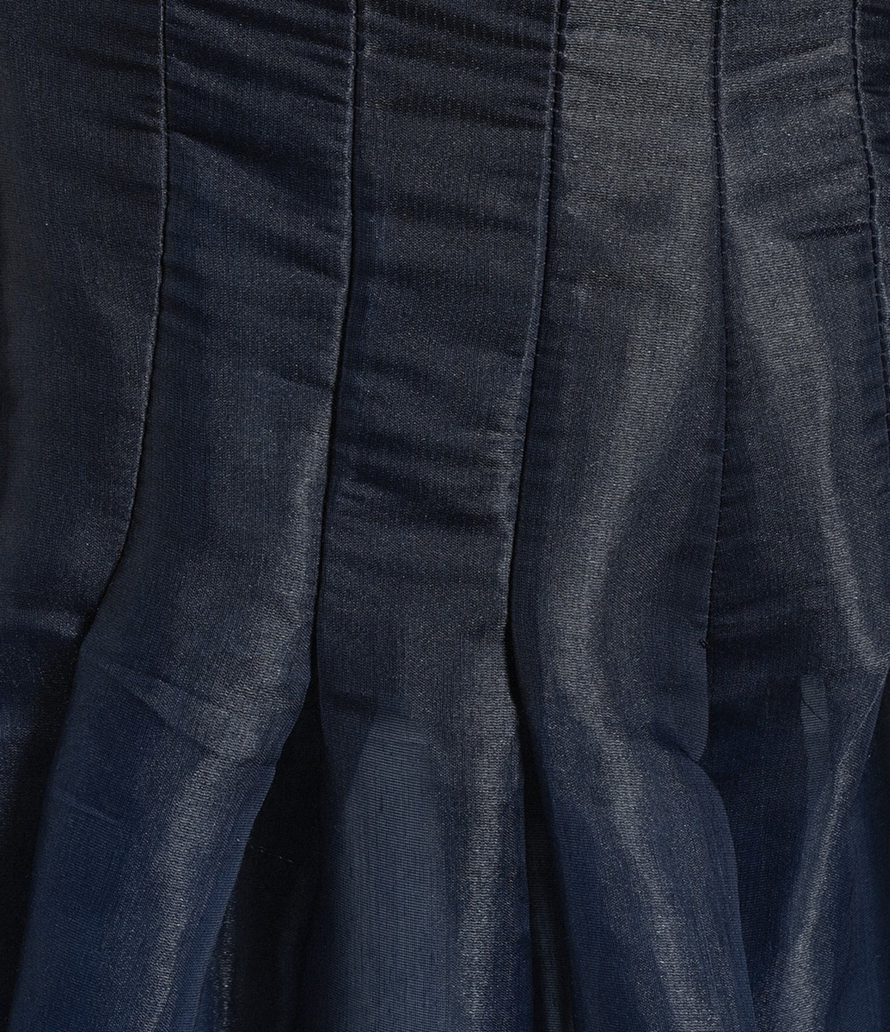 Muse by Marchesa Veronica Ombre Organza One Shoulder Sleeveless Gown