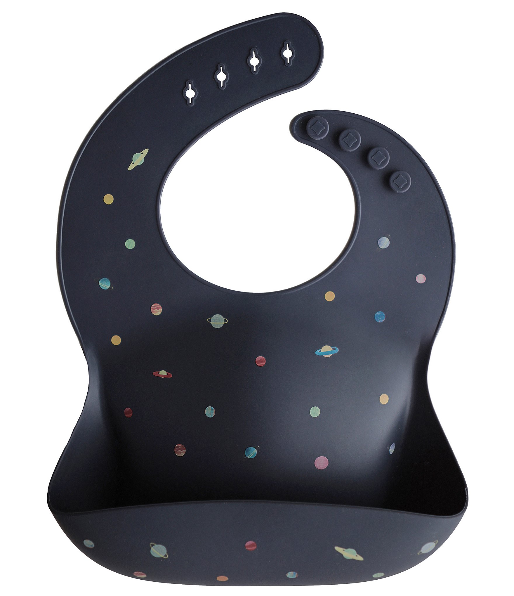 Mushie Silicone Planets Print Baby Bib