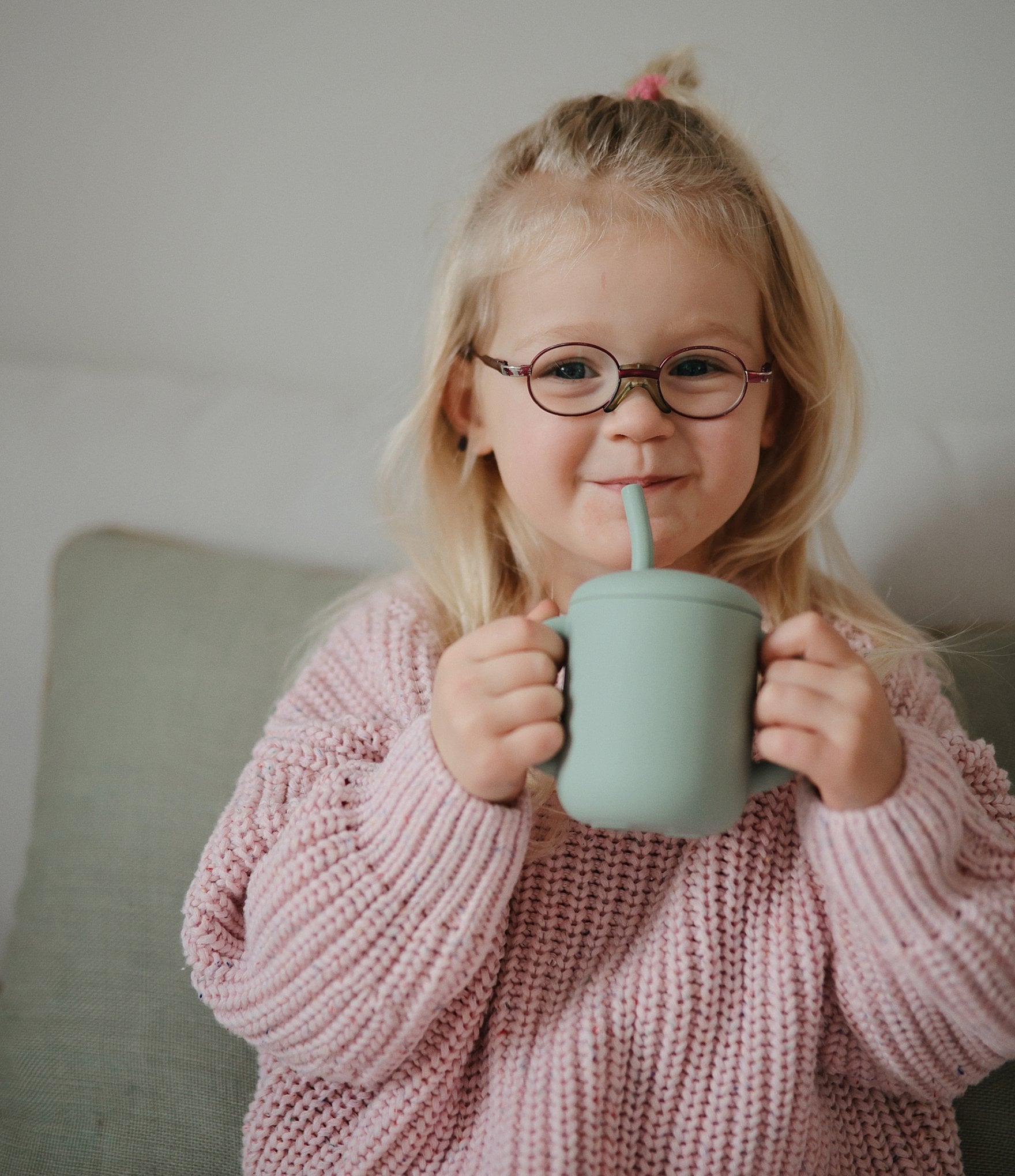 Mushie Silicone Training Cup + Straw