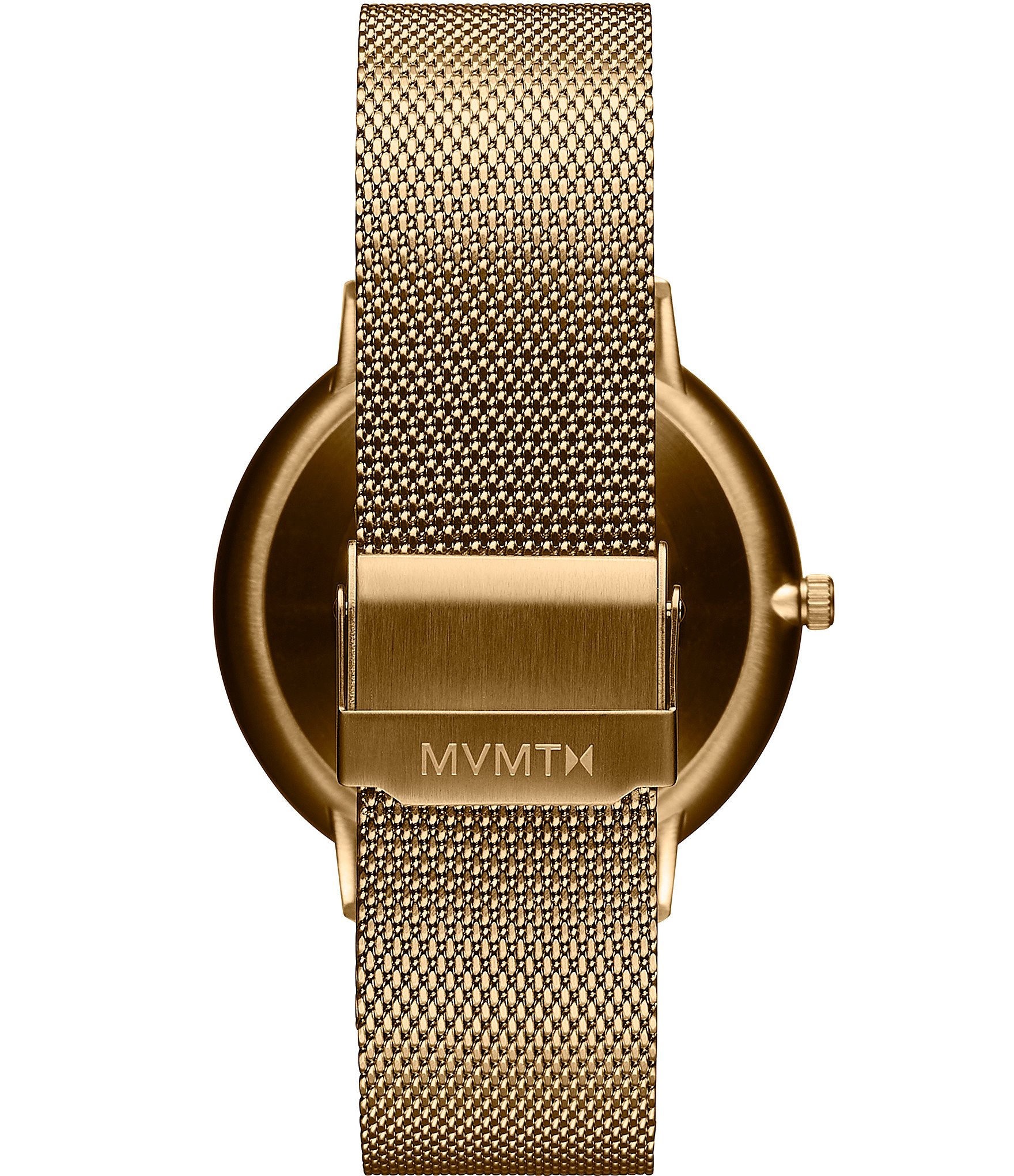 MVMT Men's Legacy Slim Lion Gold Mesh Watch