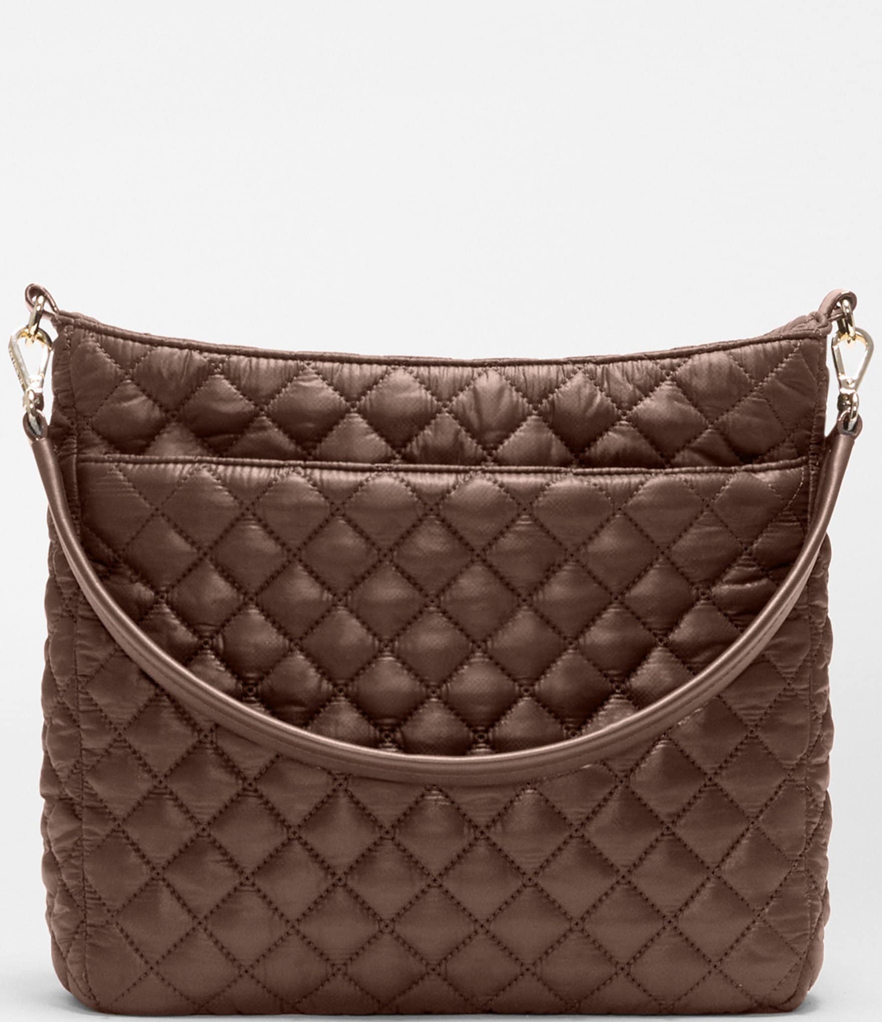 MZ Wallace Crosby Quilted Nylon Hobo Shoulder Bag