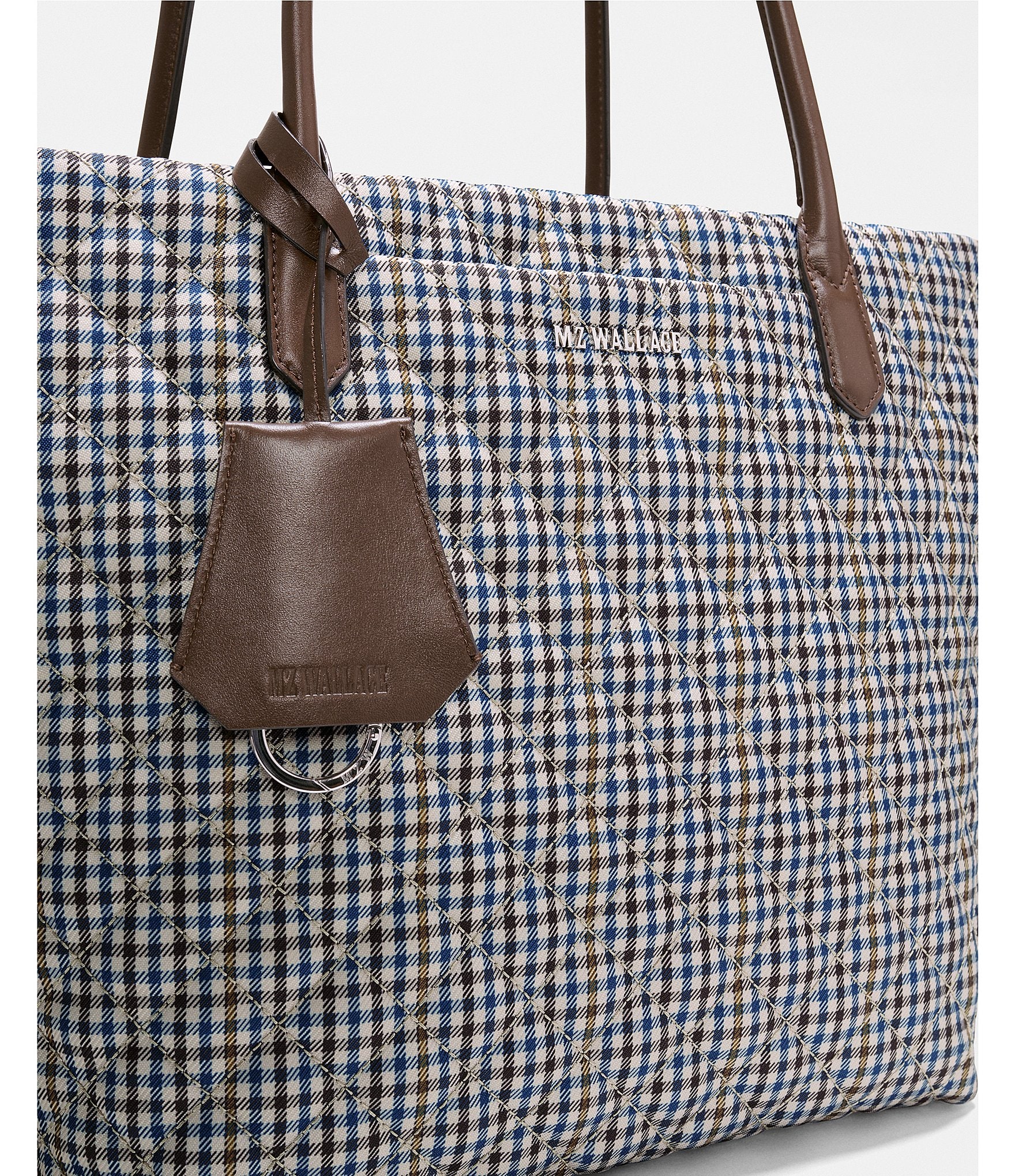 MZ Wallace Daily Medium Checked Tote Bag