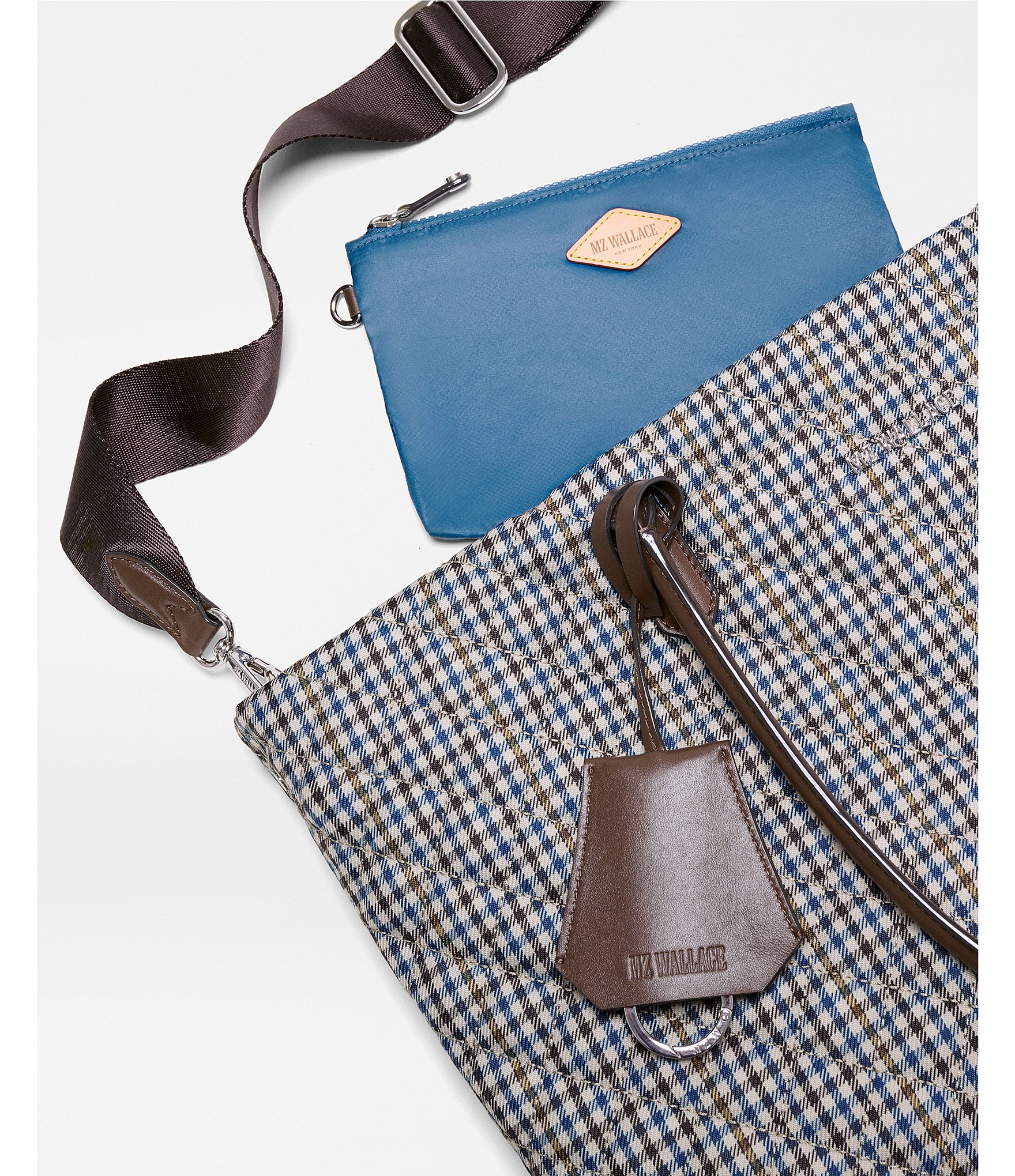 MZ Wallace Daily Medium Checked Tote Bag