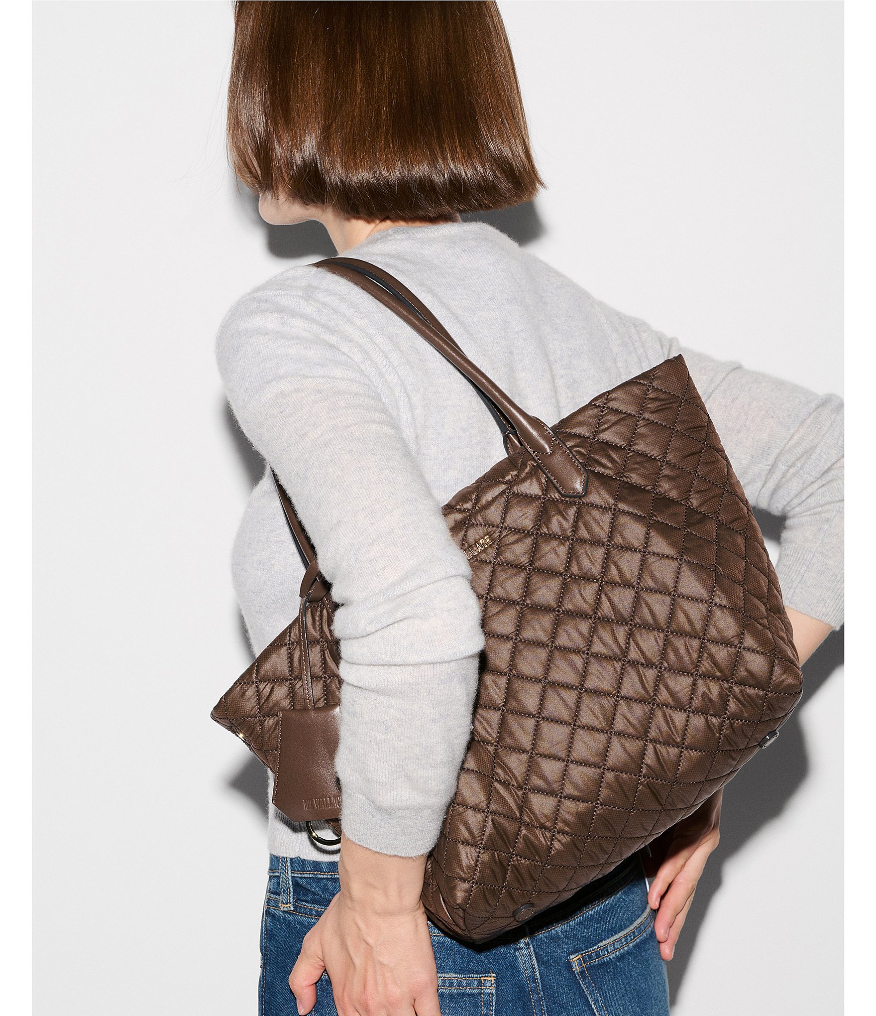 MZ Wallace Walnut Small Daily Tote Bag