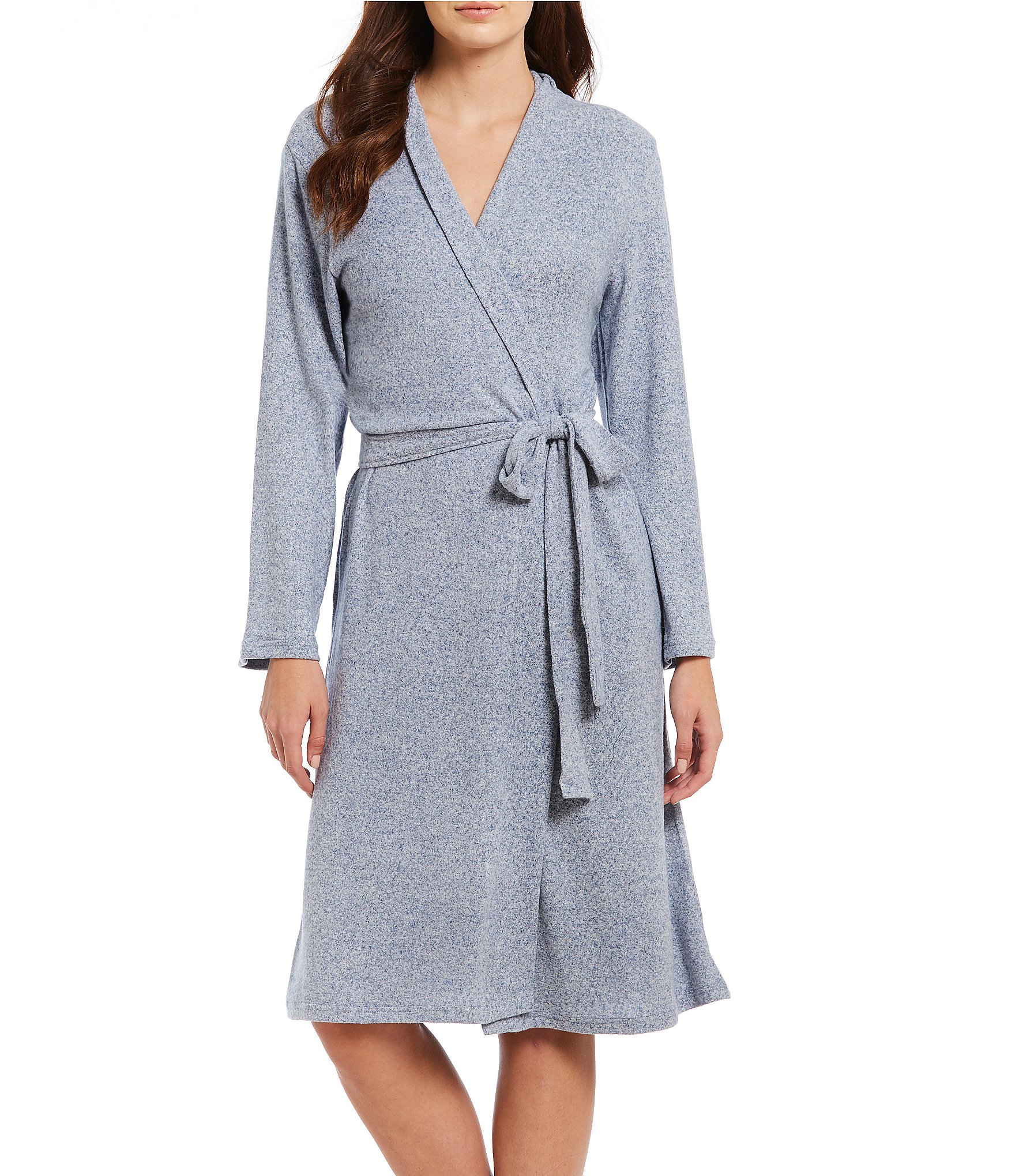 N by Natori Soho Brushed Knit Cozy Wrap Robe