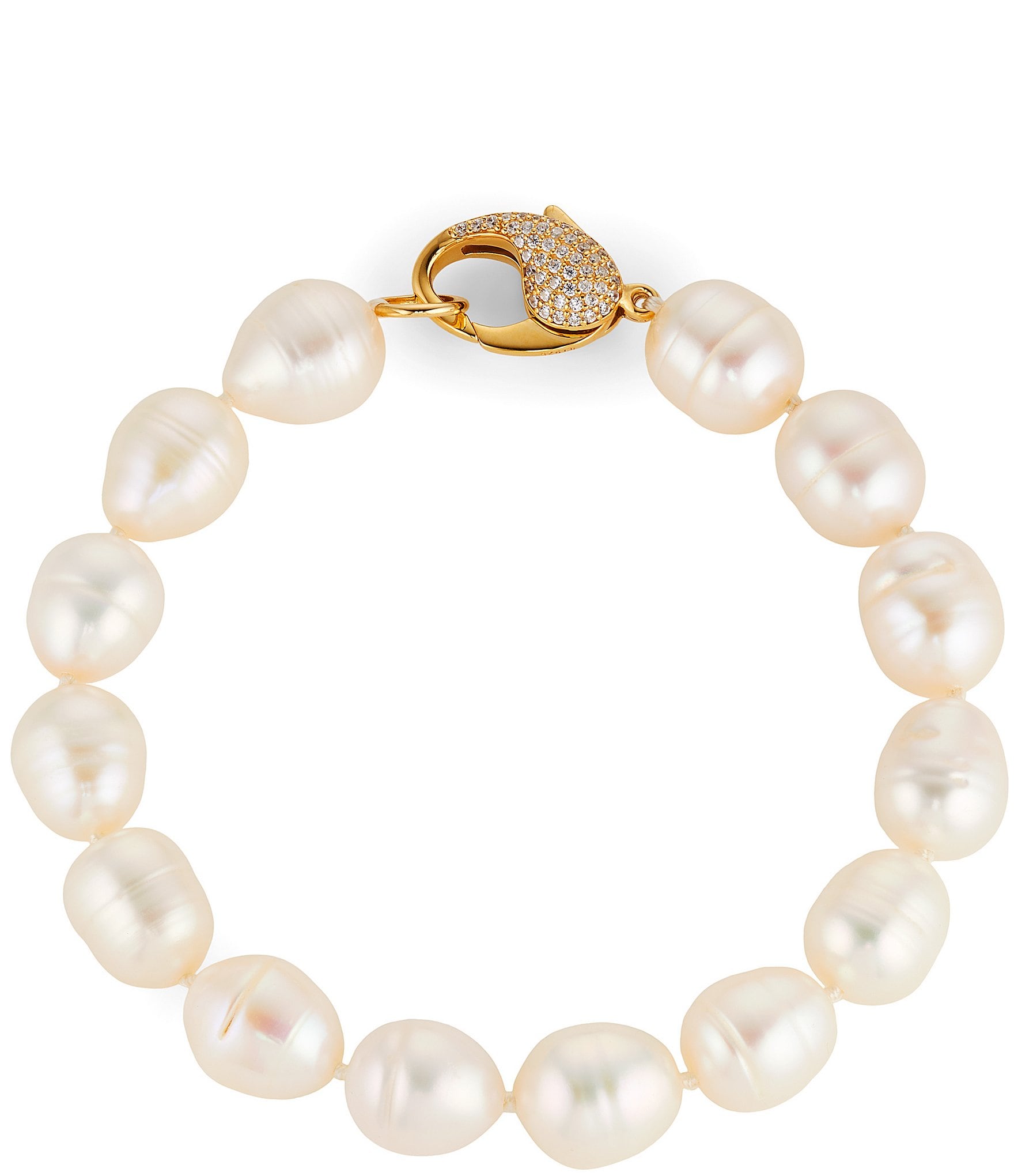 Baroque Pearl Bracelet Charm Cultured 9-10mm AA Gray Fresh Water Pearl  Bracelet Magnet Clasp - Etsy Hong Kong