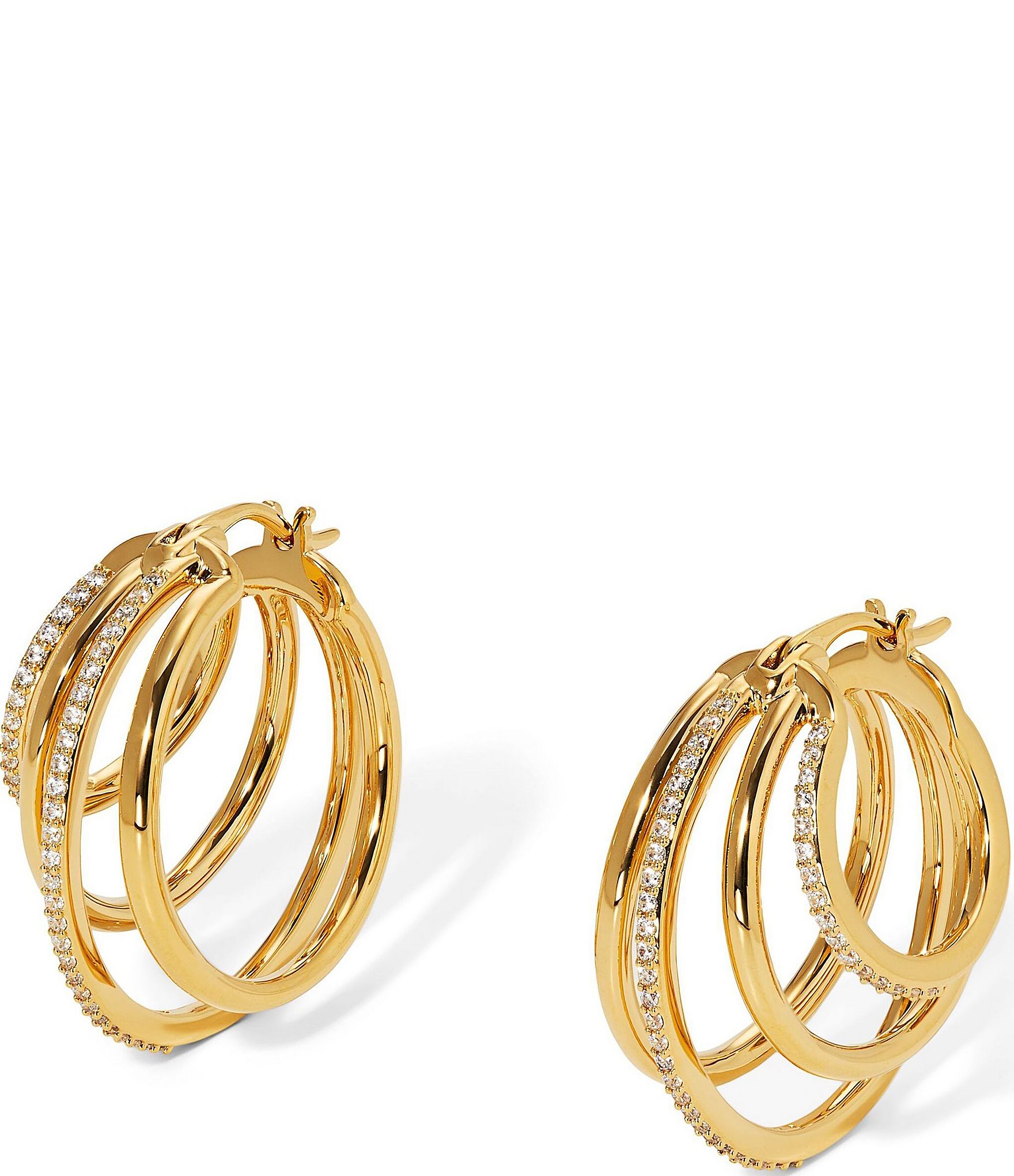 Nadri Crystal Juno Quadruple Hoop Earrings | Dillard's