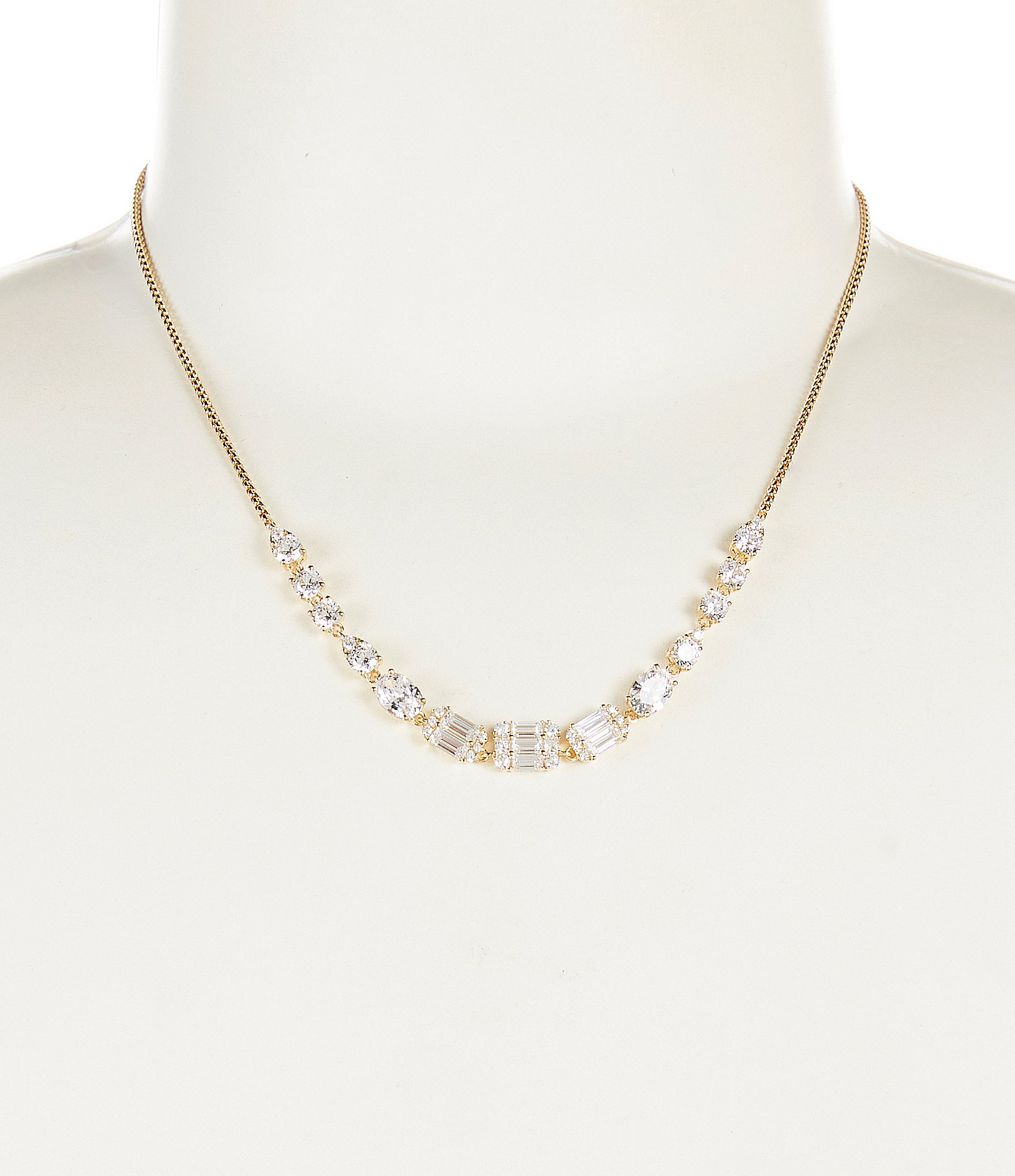 Nadri Frontal Crystal Collar Necklace