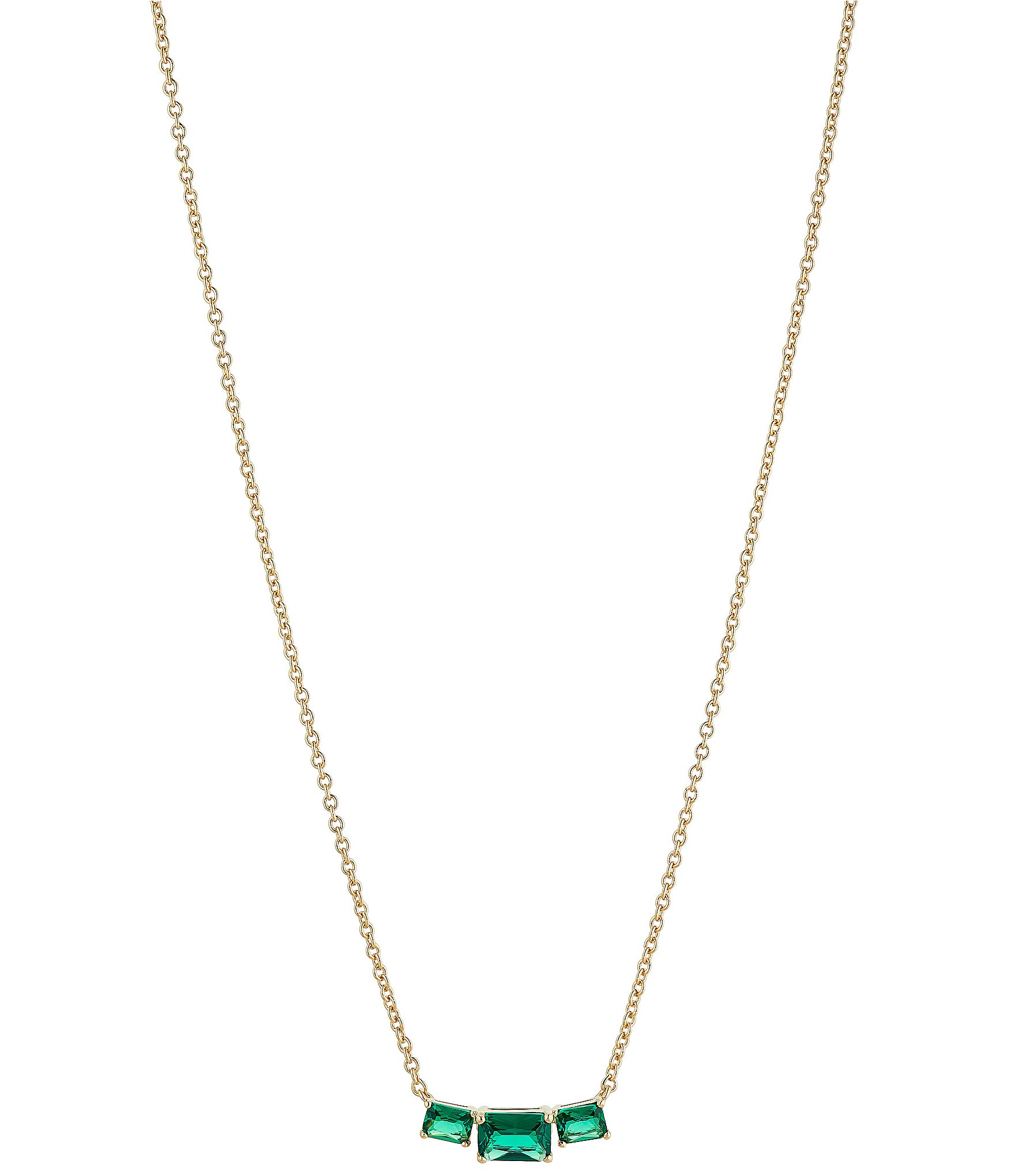 Nadri Isle Green Small Frontal Short Pendant Necklace | Dillard's