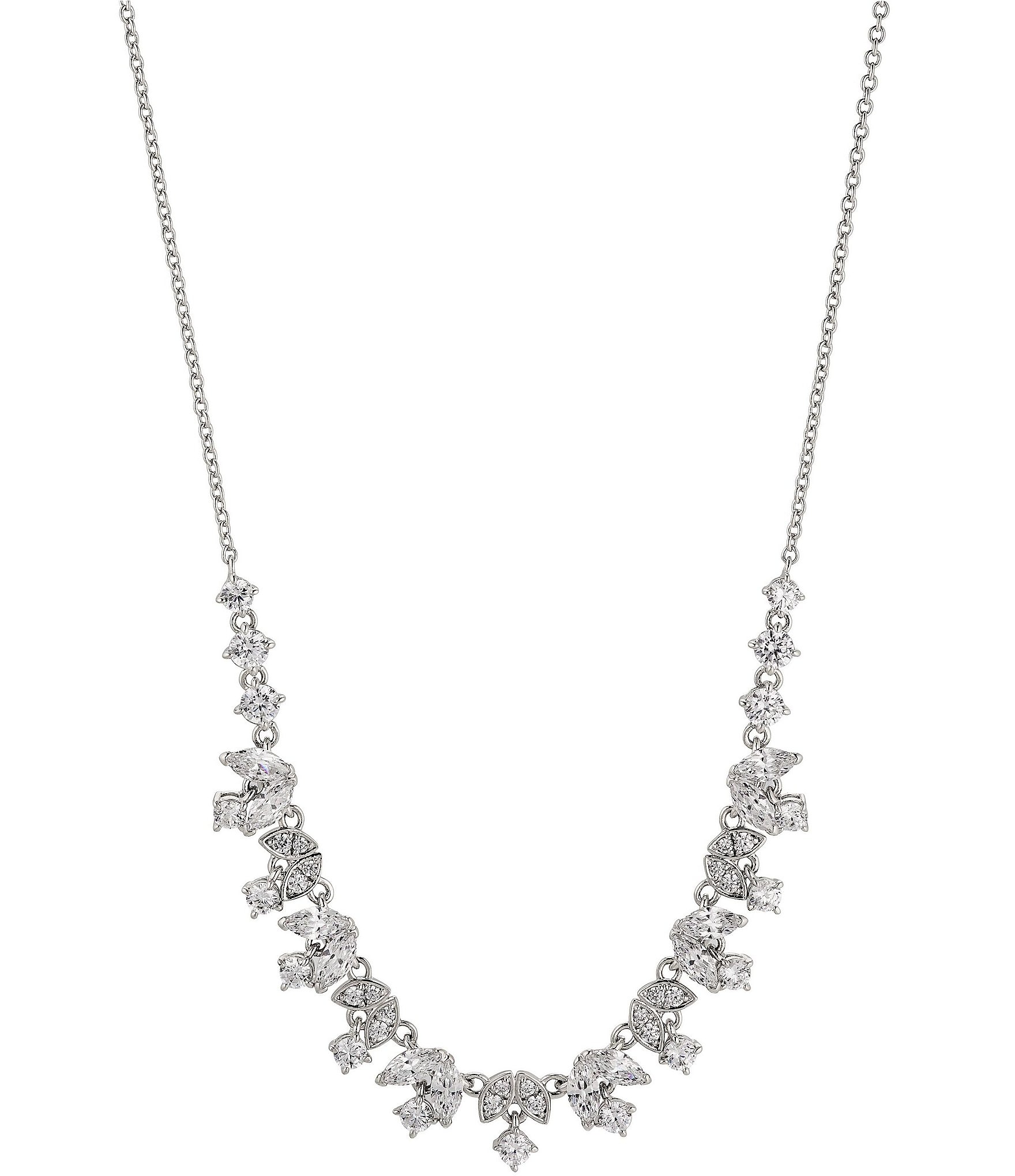 Nadri Midsommar Tulip Crystal Collar Necklace