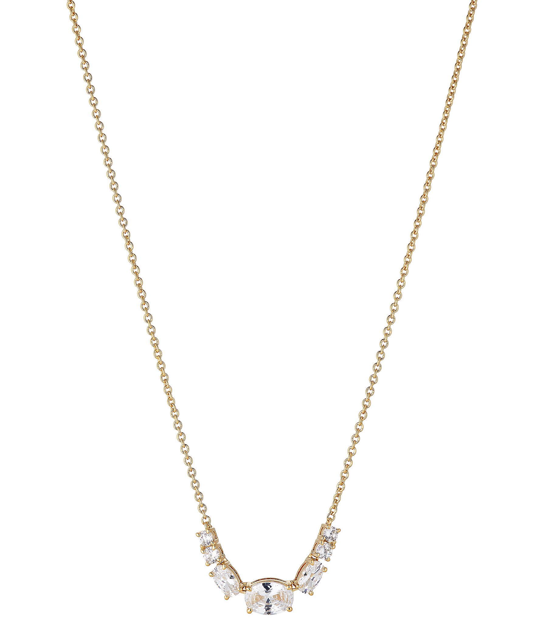 Nadri Mini Crystal Frontal Collar Necklace