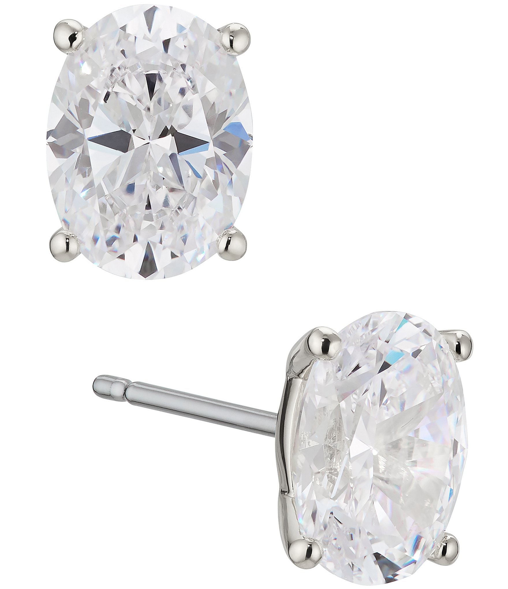 Nadri Modern Love Oval Cut Stud Earrings | Dillard's