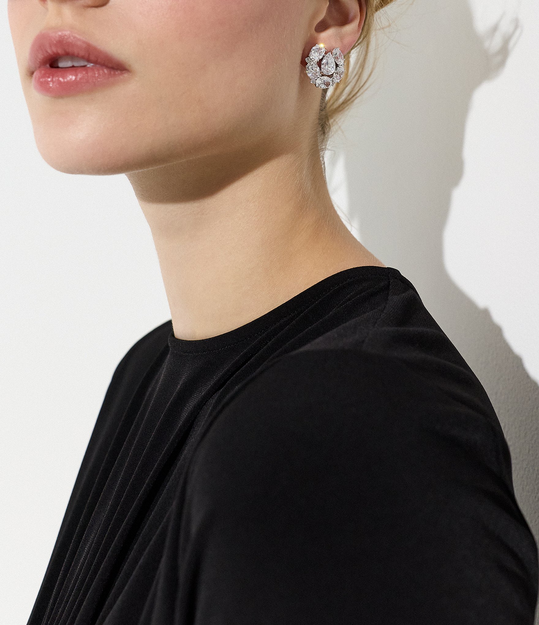 Nadri Mojito Button Stud Earrings