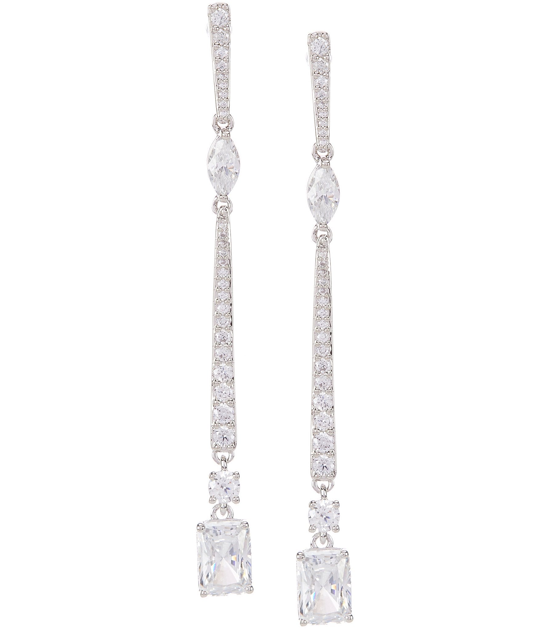 Nadri Rae Long Crystal Linear Drop Earrings Dillard s