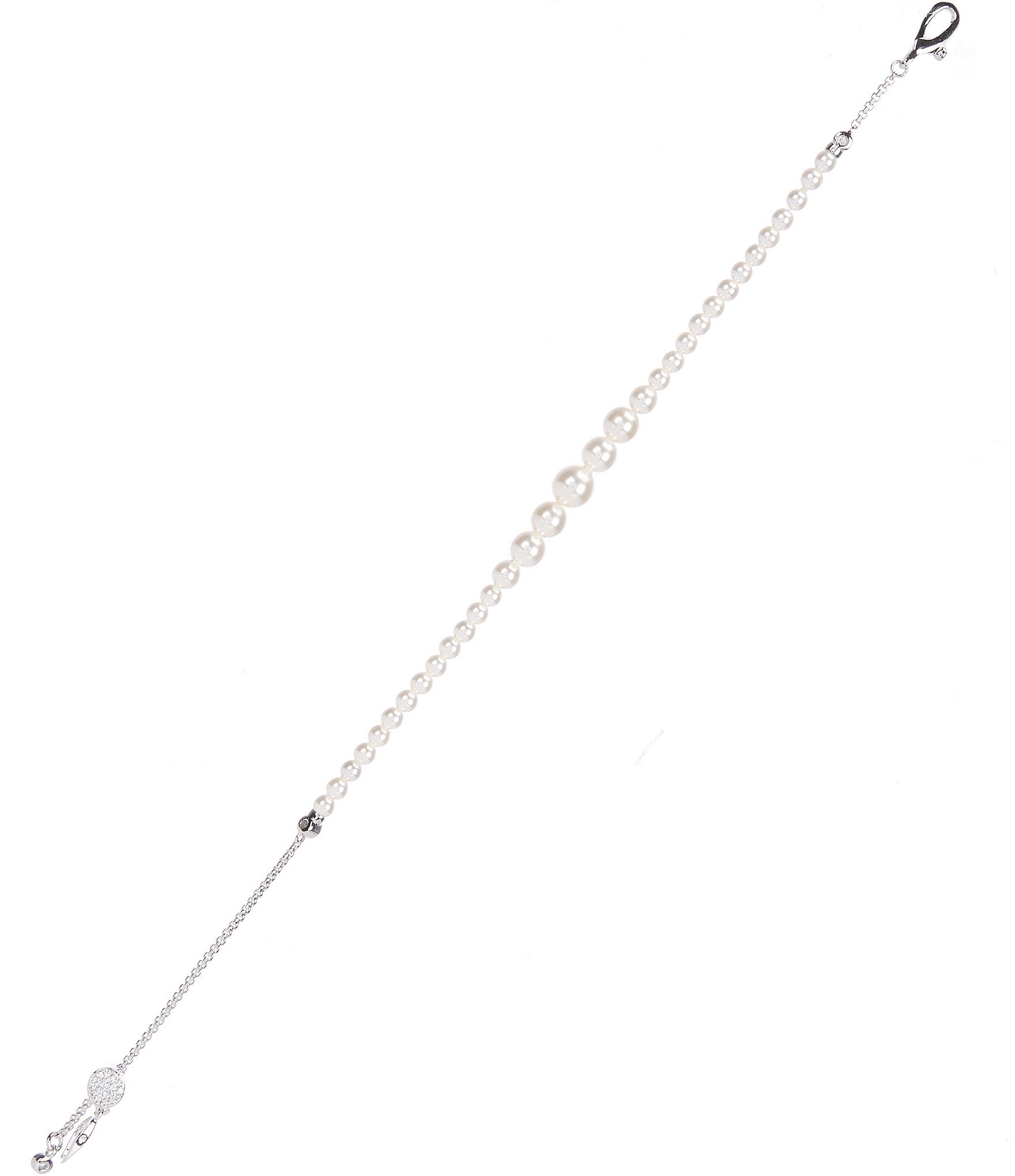 Nadri Siren Pearl Bolo Line Bracelet