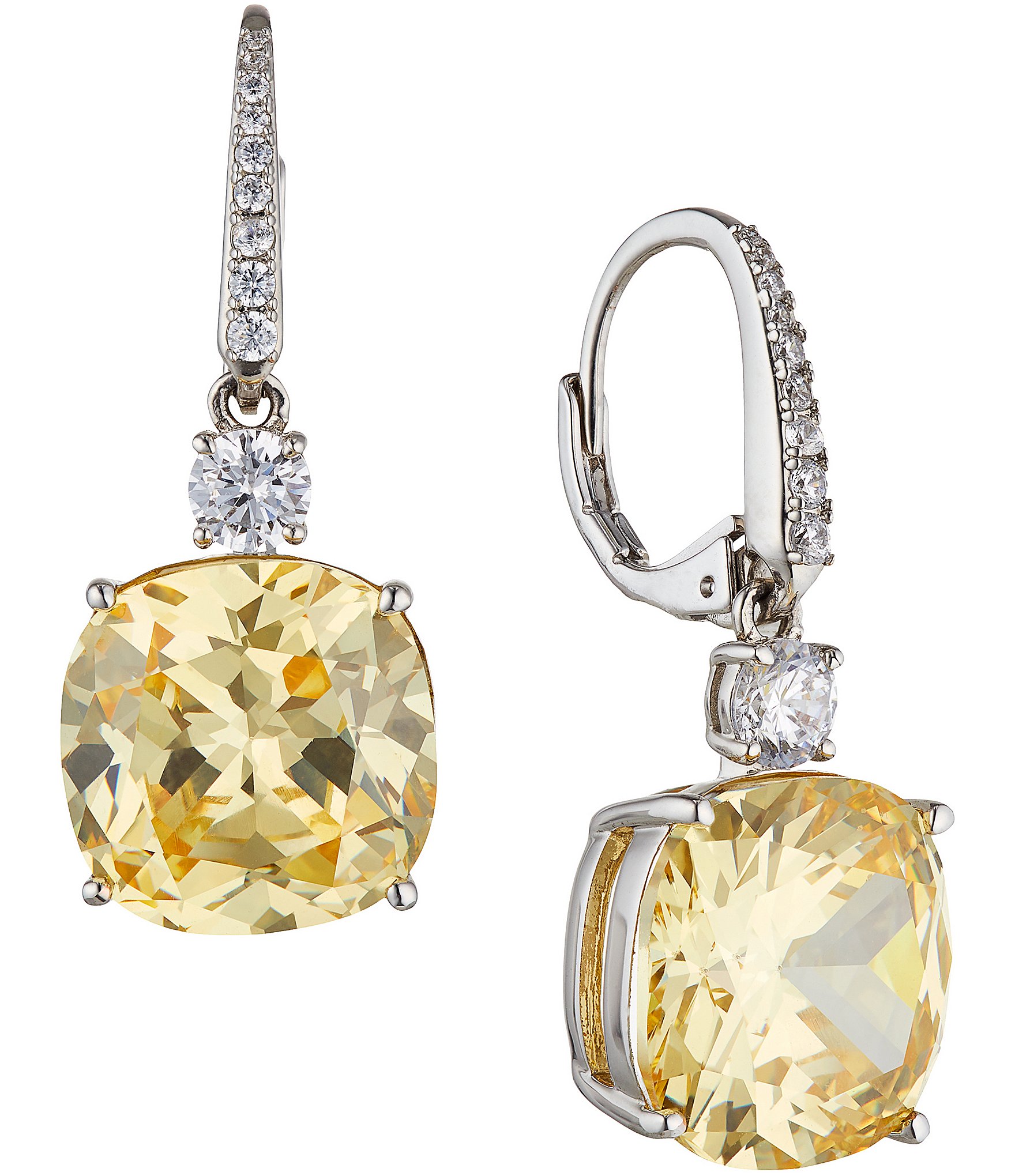 Nadri Soleil Yellow Leverback Drop Earrings | Dillard's