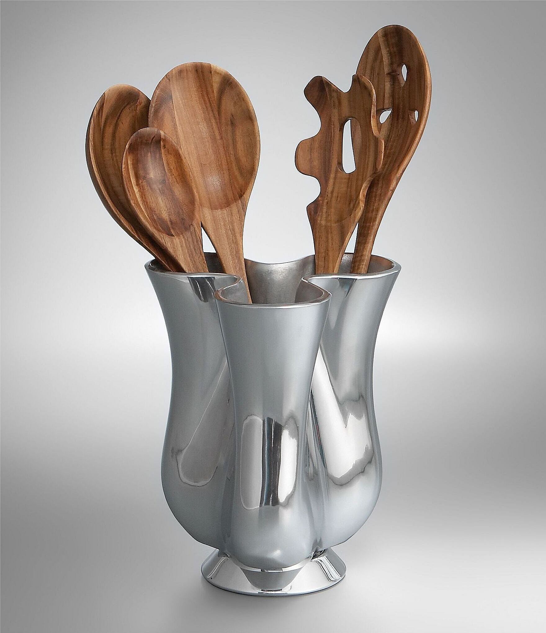 Nambe Gourmet Tulip Tool Jug with Tools