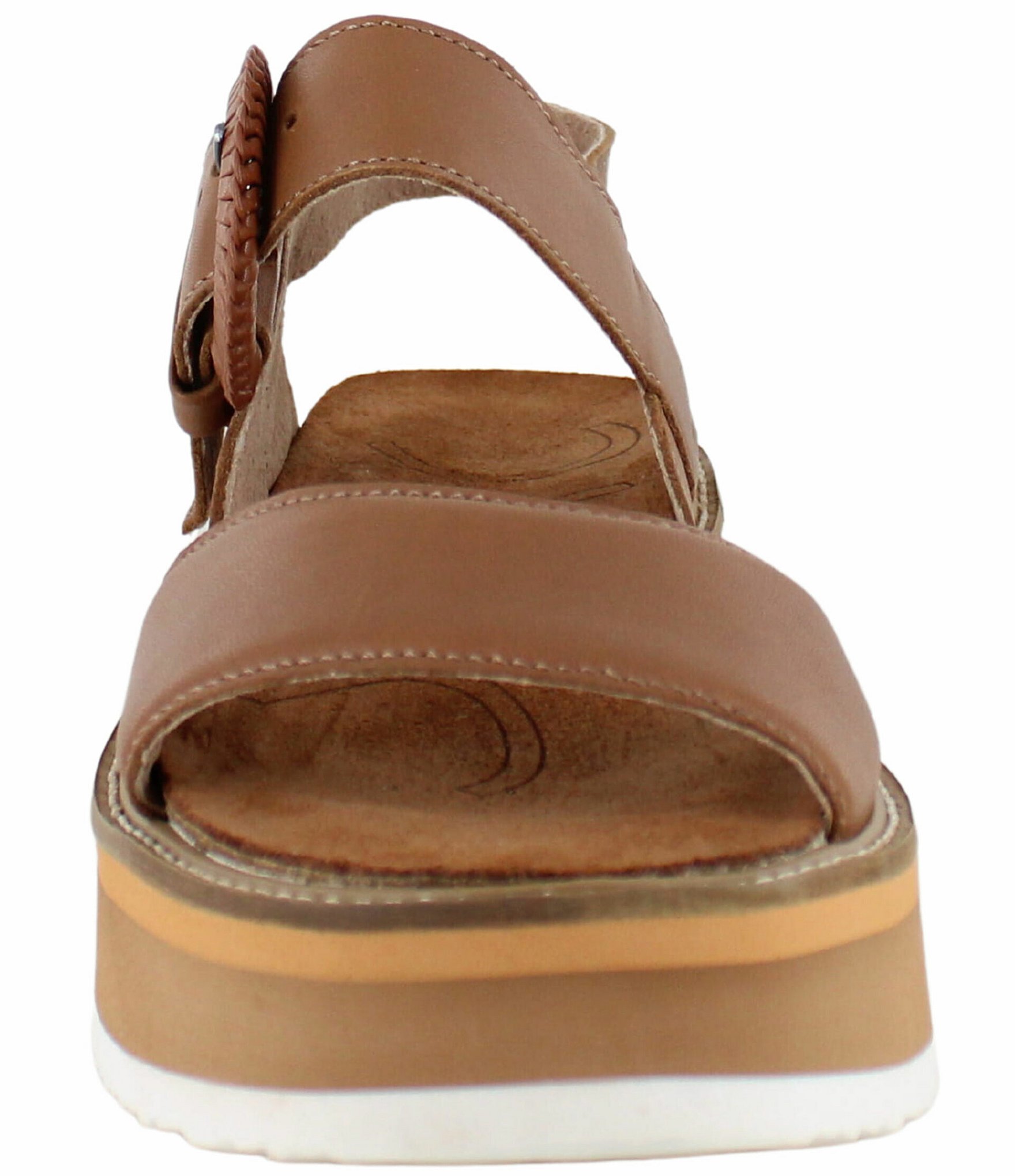 Naot Crepe Leather Platform Wedge Sandals