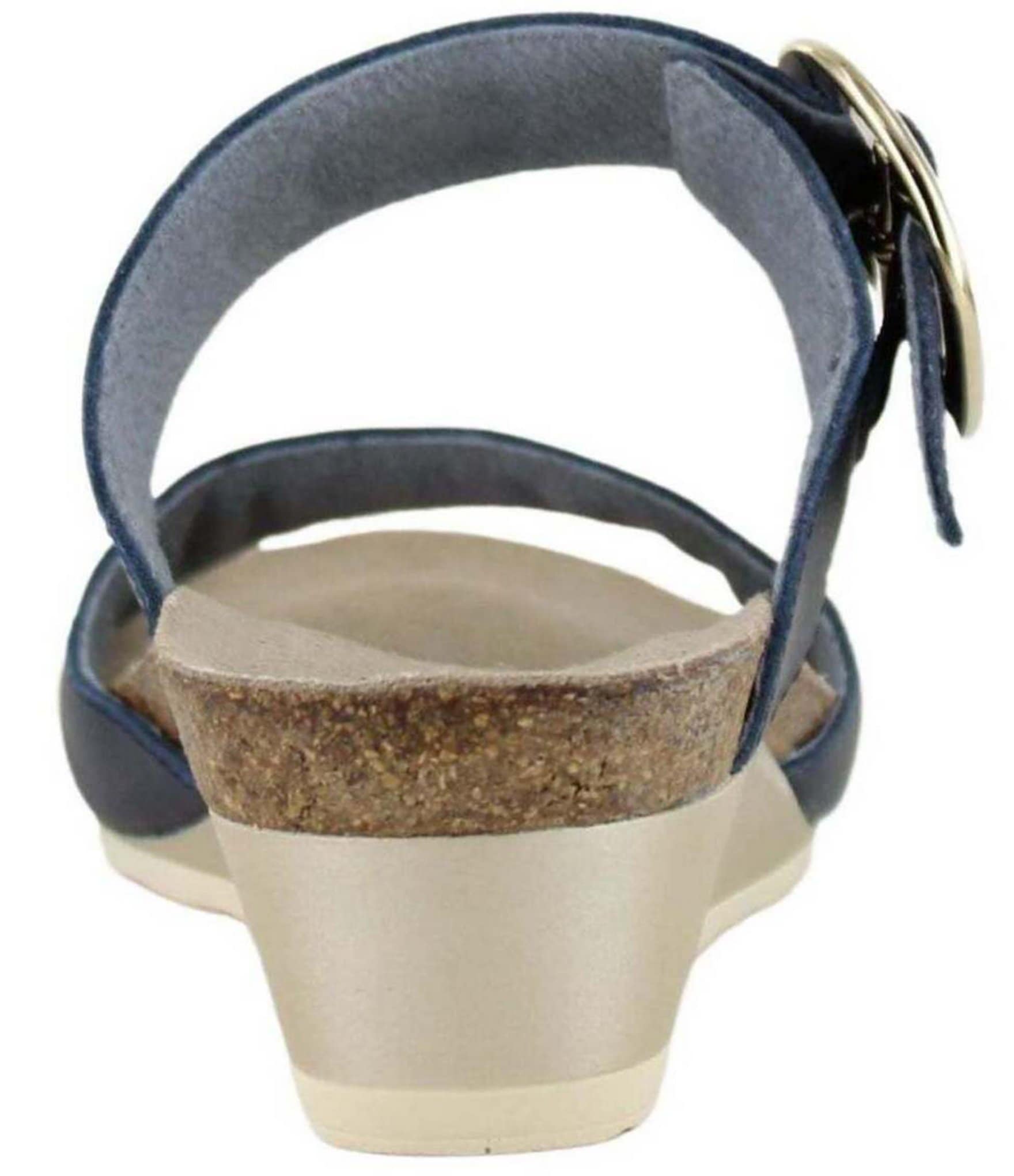 Naot Magic Leather Wedge Slide Sandals