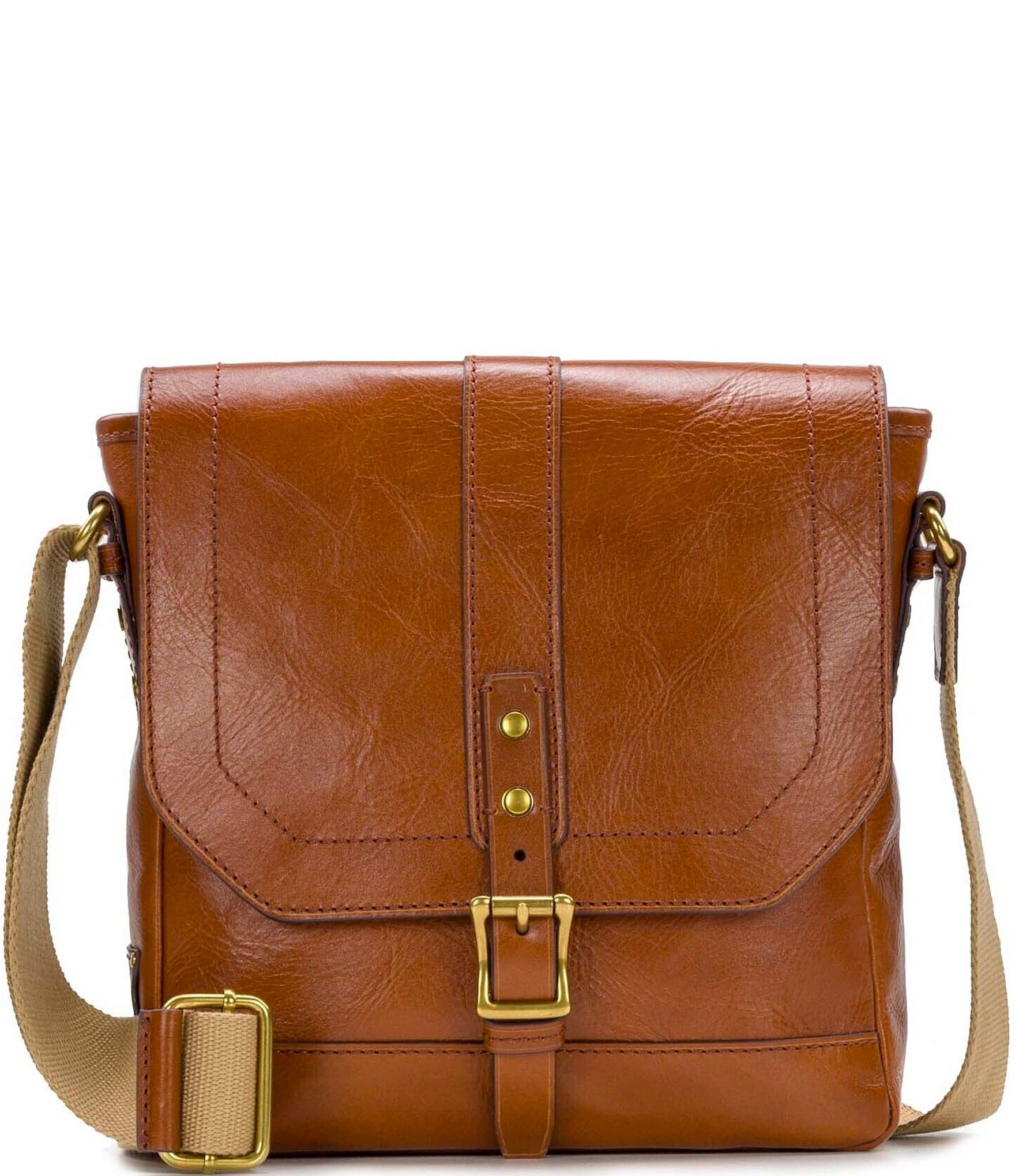 Nash Heritage II North/South Leather Crossbody Bag | Dillard's
