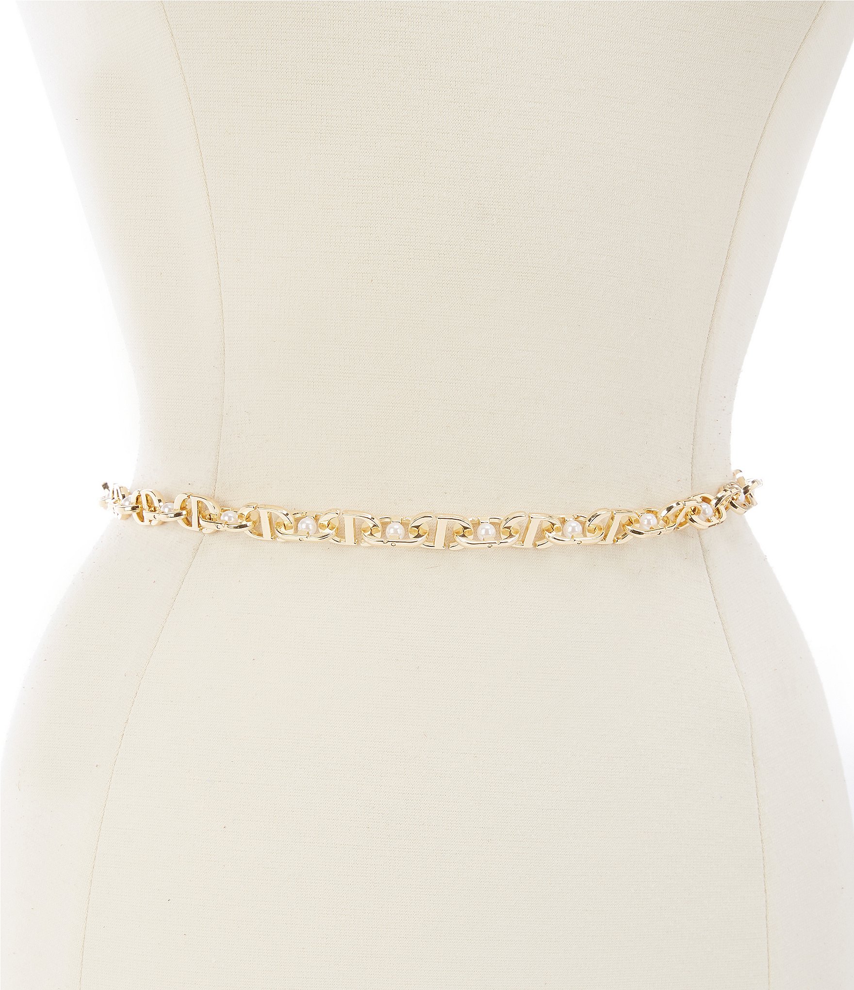 slim fit dress slacks ETTA CHAIN BELT main image 1
