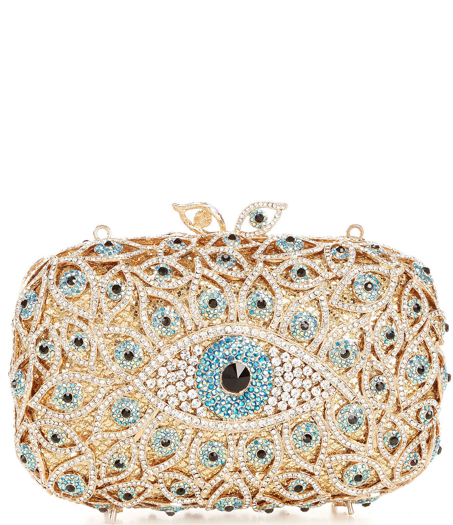 Natasha Accessories Crystal Evil Eye Clutch Bag Dillard s