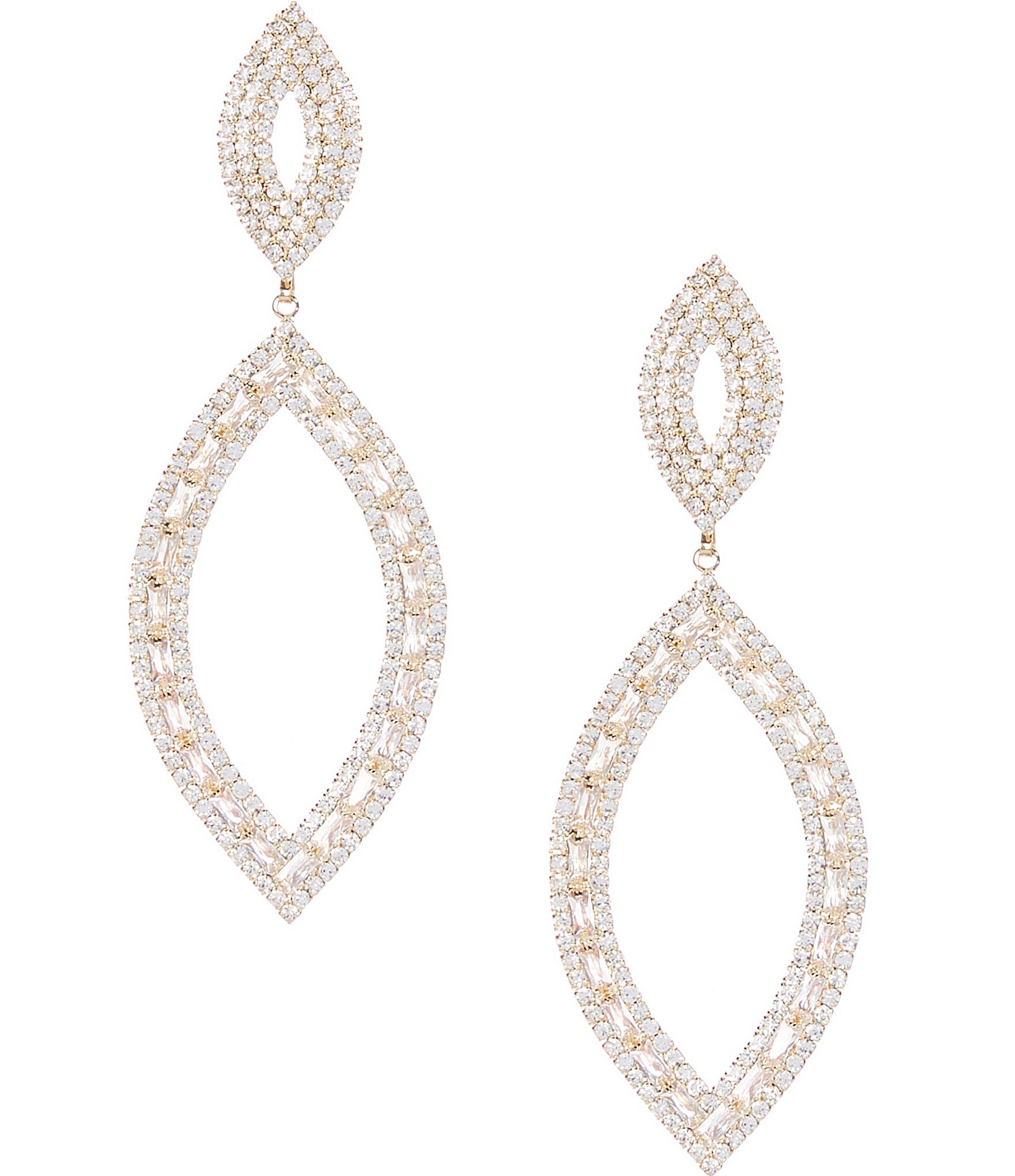 Natasha Accessories Crystal Statement Drop Earrings | Dillard's