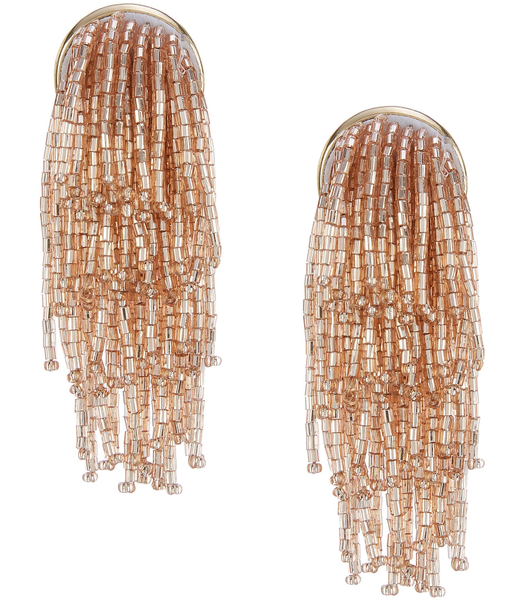 Natasha Accessories Firework Bead Chandelier Earrings